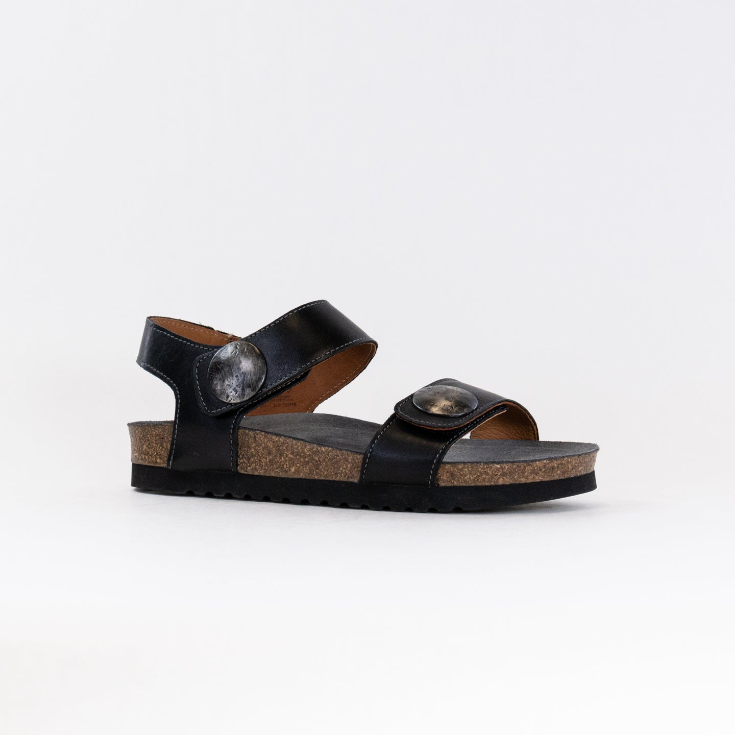Women's Taos Luckie Sandals in Stylish Black Leather