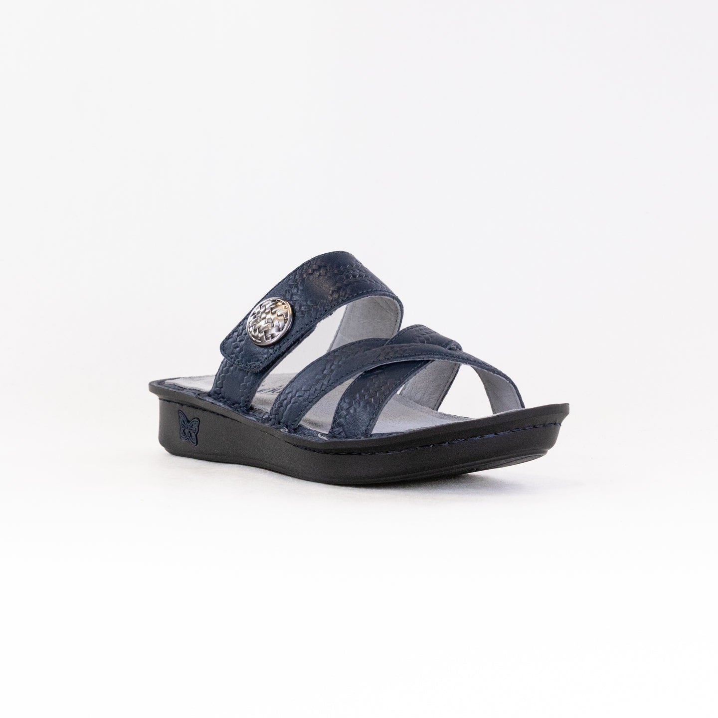 Women's Alegria Victoriah Basketry-Style Sandals in Navy
