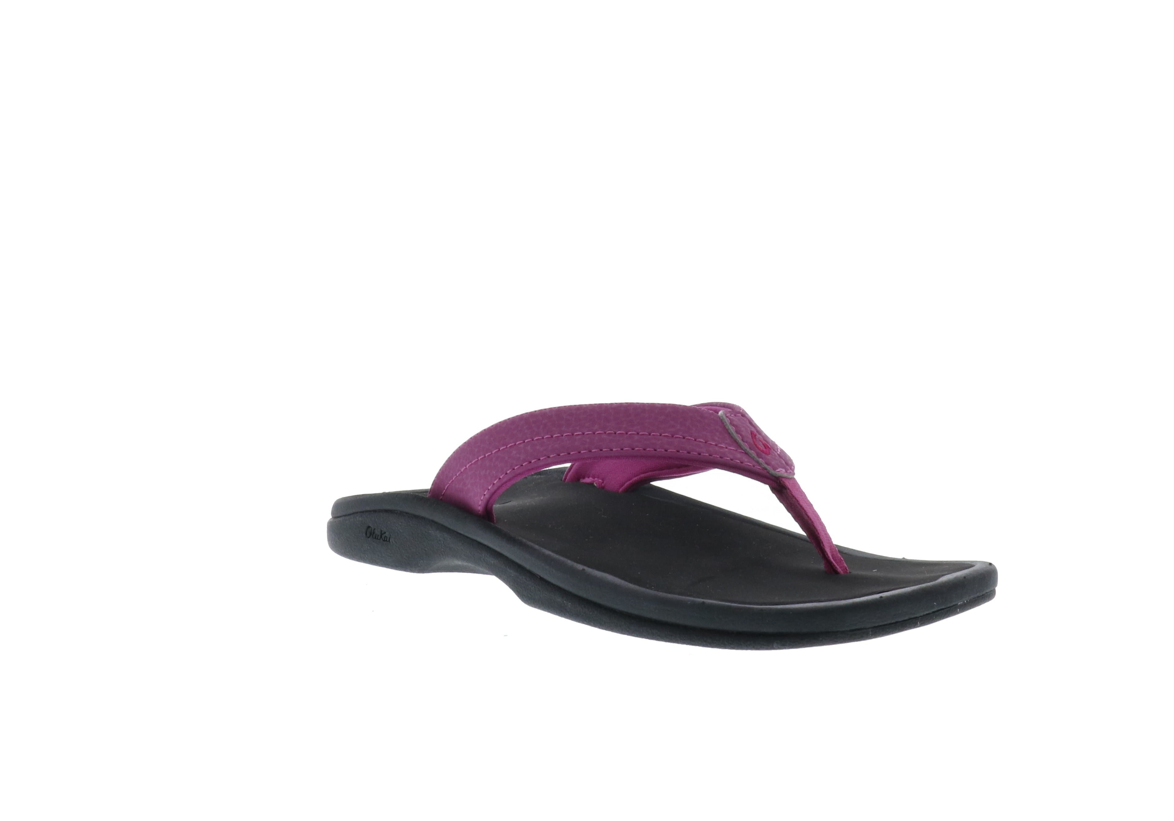 Olukai Women's 'Ohana Beach Sandals in Orchid Flower/Black