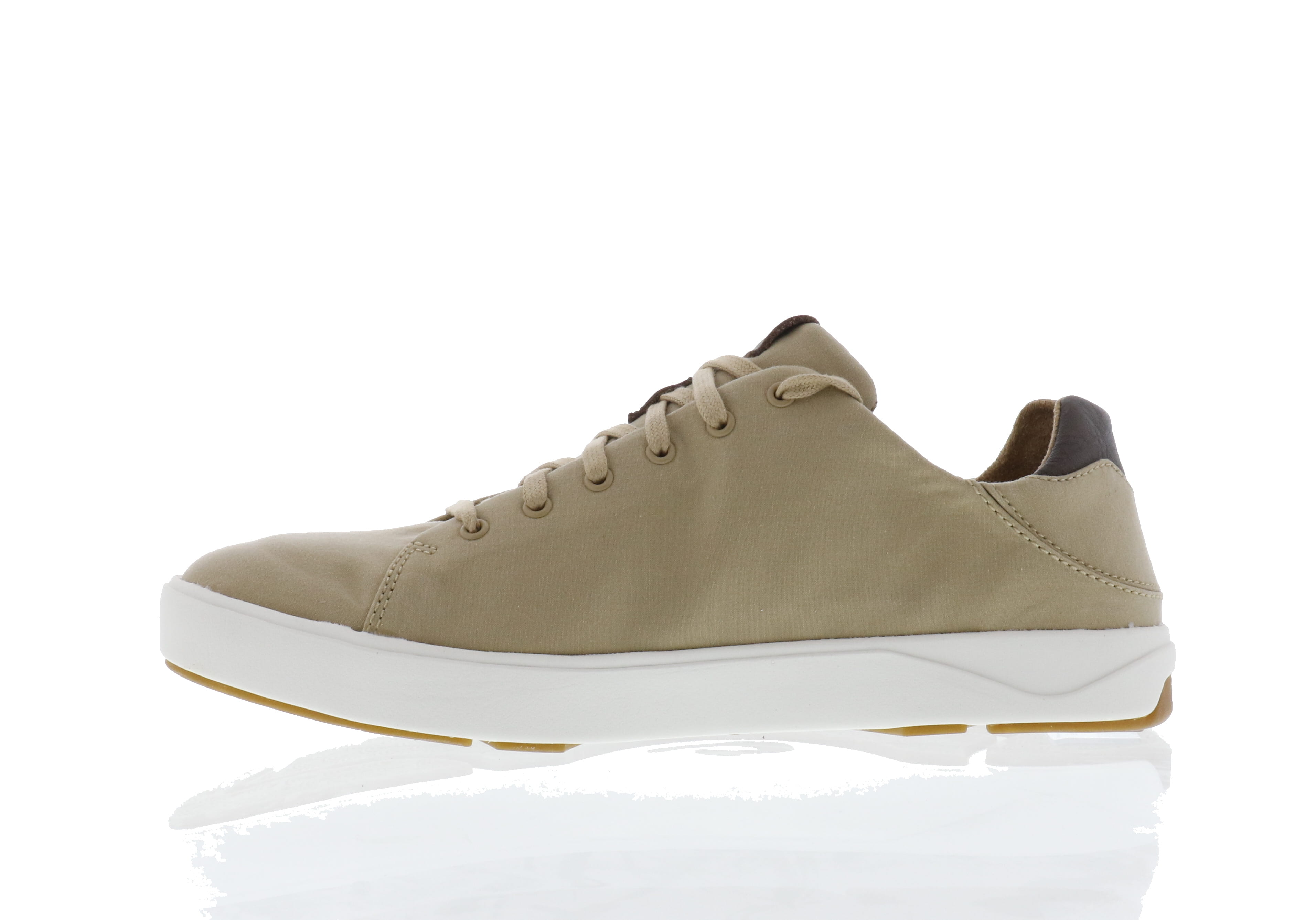 Olukai Men's Lae‘ahi Lī Canvas Sneakers in Khaki for All - Weather