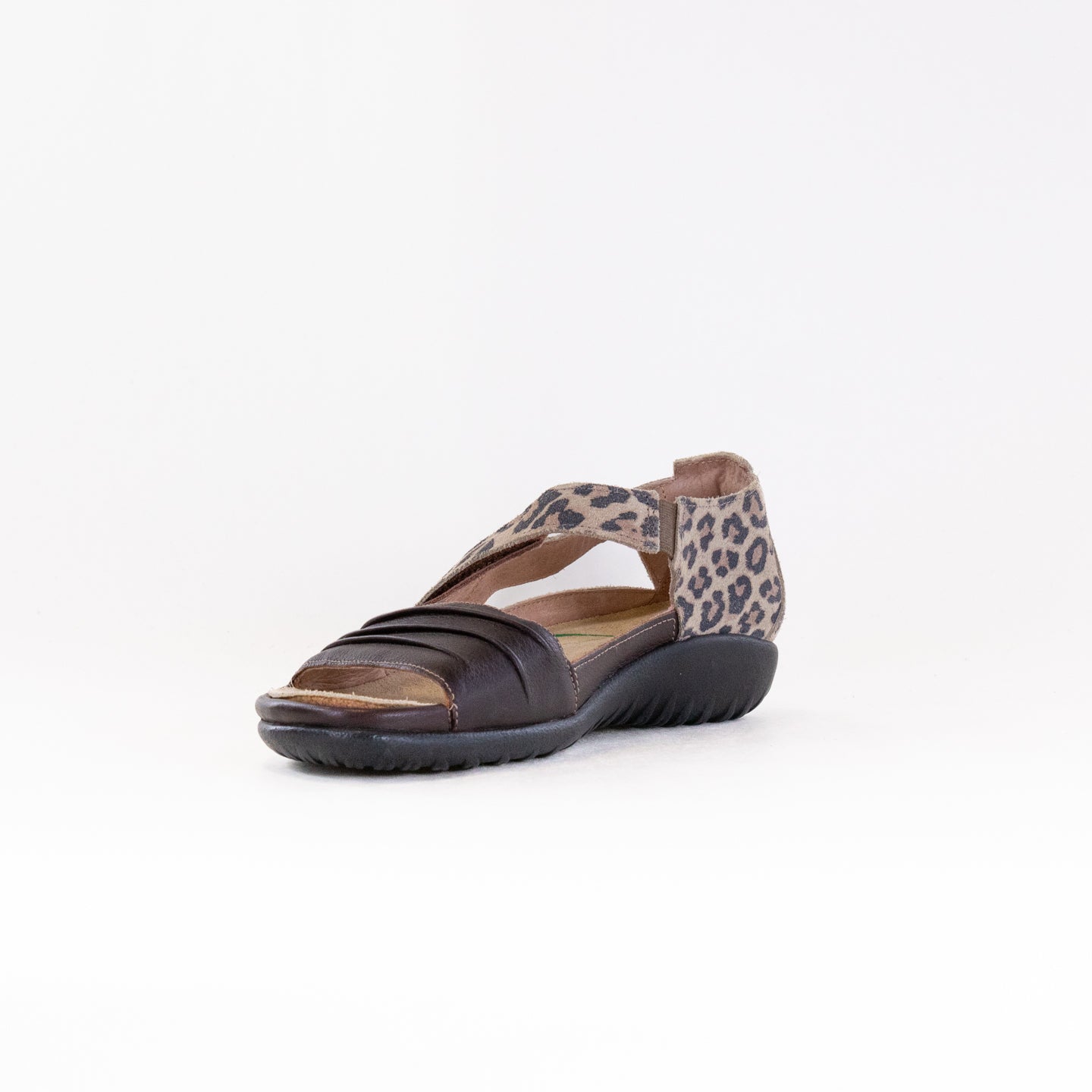 Naot Women's Papaki Sandals - Soft Brown/Cheetah Suede Stylish Design