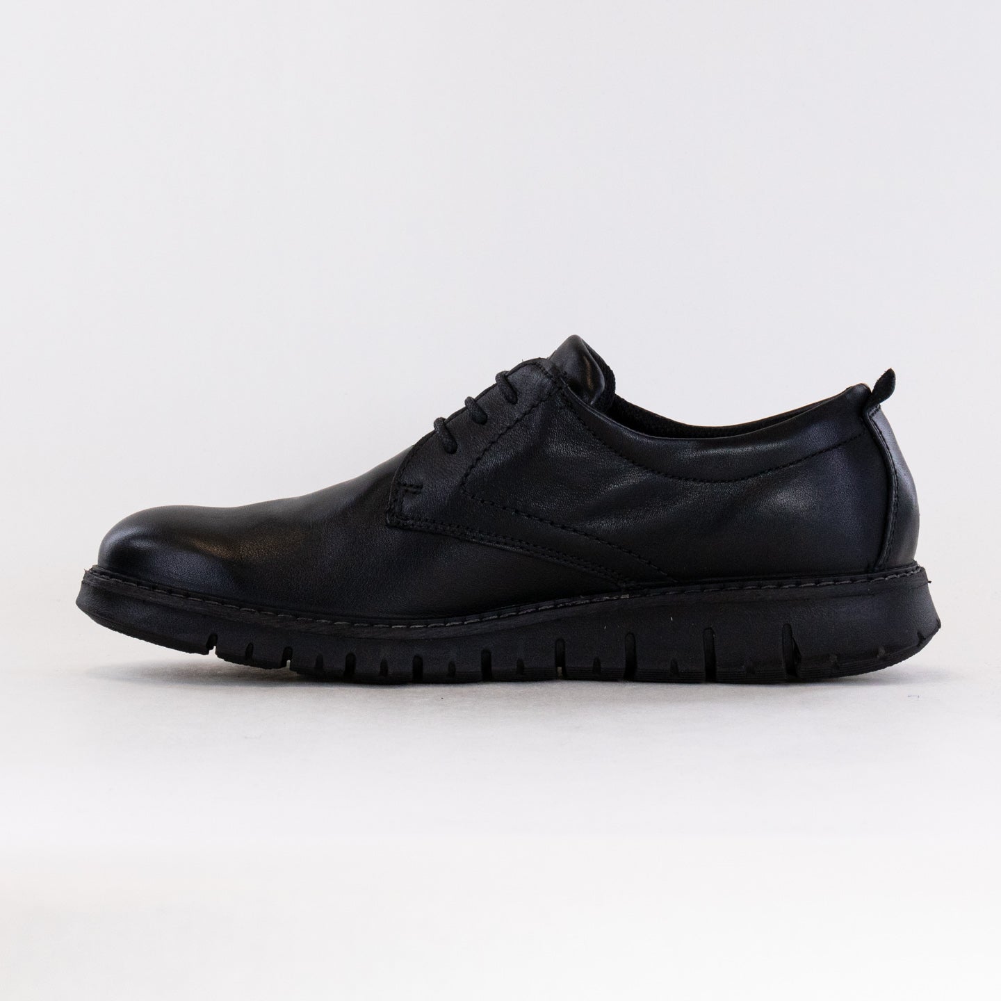 Men's Ara Leandro Black Leather Lace - up Oxford Shoes with GORE - TEX Waterproof Technology