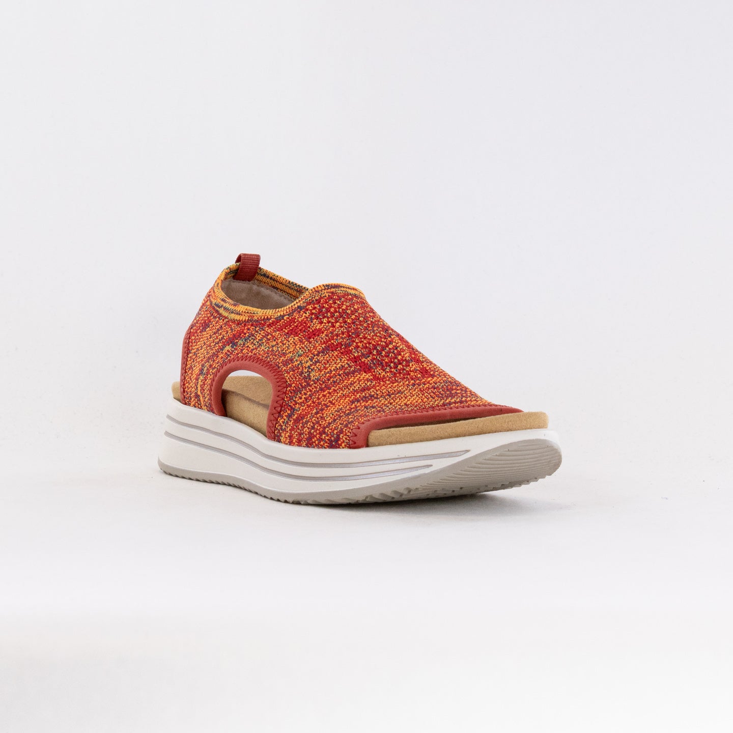 Remonte Jocelyn R2955 Women's Orange Stretch Slip-on Platform Shoes