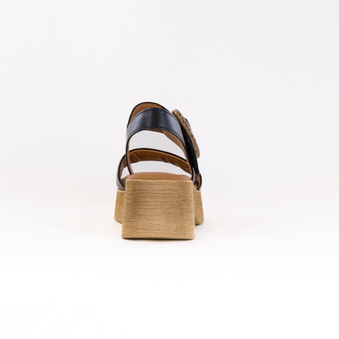 Women's Gabor Schwarz Leather Adjustable Buckle Sandal 64.520