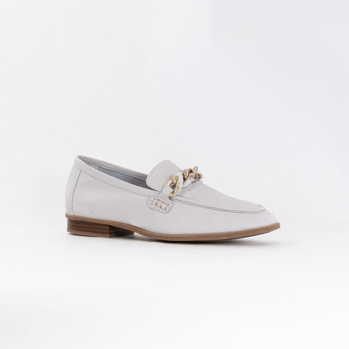 Clarks Women's Sarafyna Iris White Leather Casual Dress Loafer Shoes