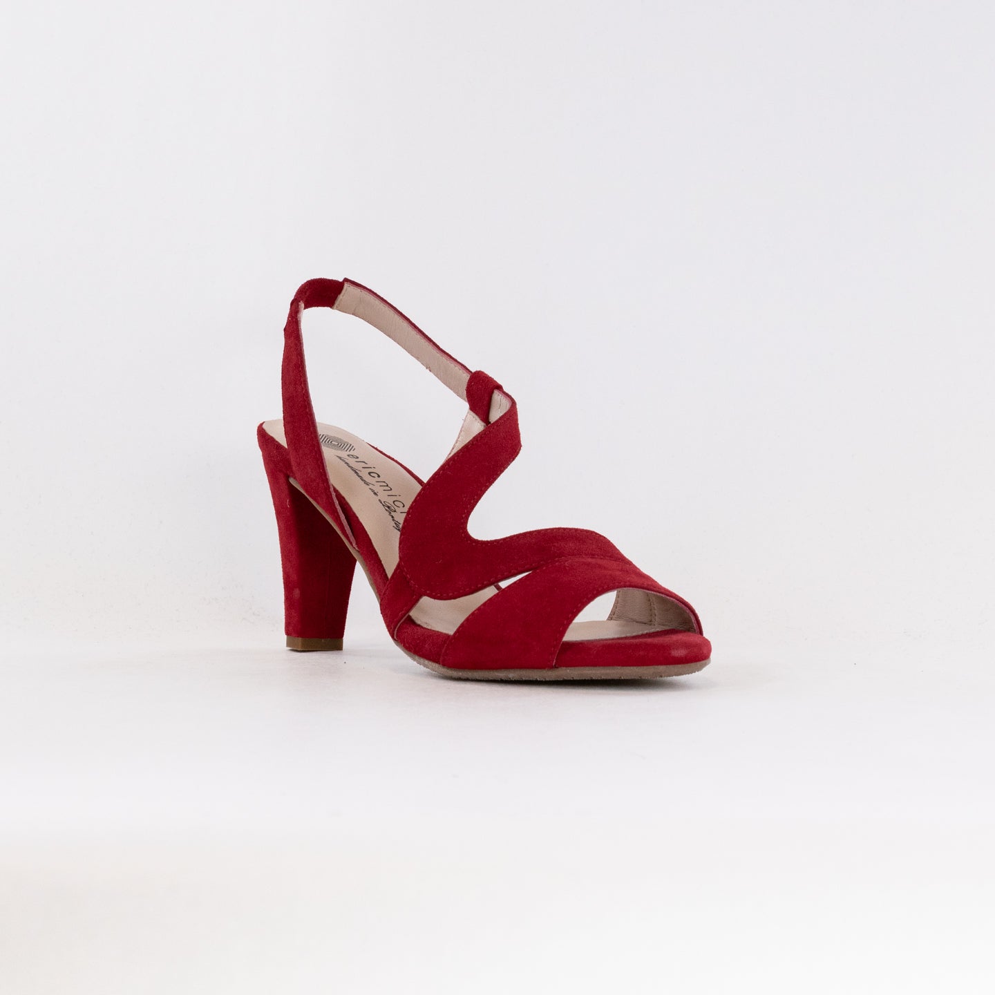 Eric Michael Scarlett Women's Red Suede Strappy High Heel Sandals