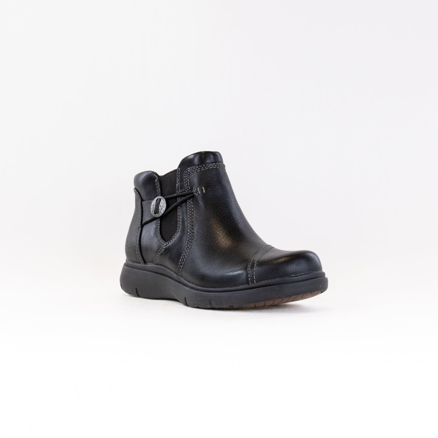 Women's Clarks Certina Joy Classic Black Leather Boots