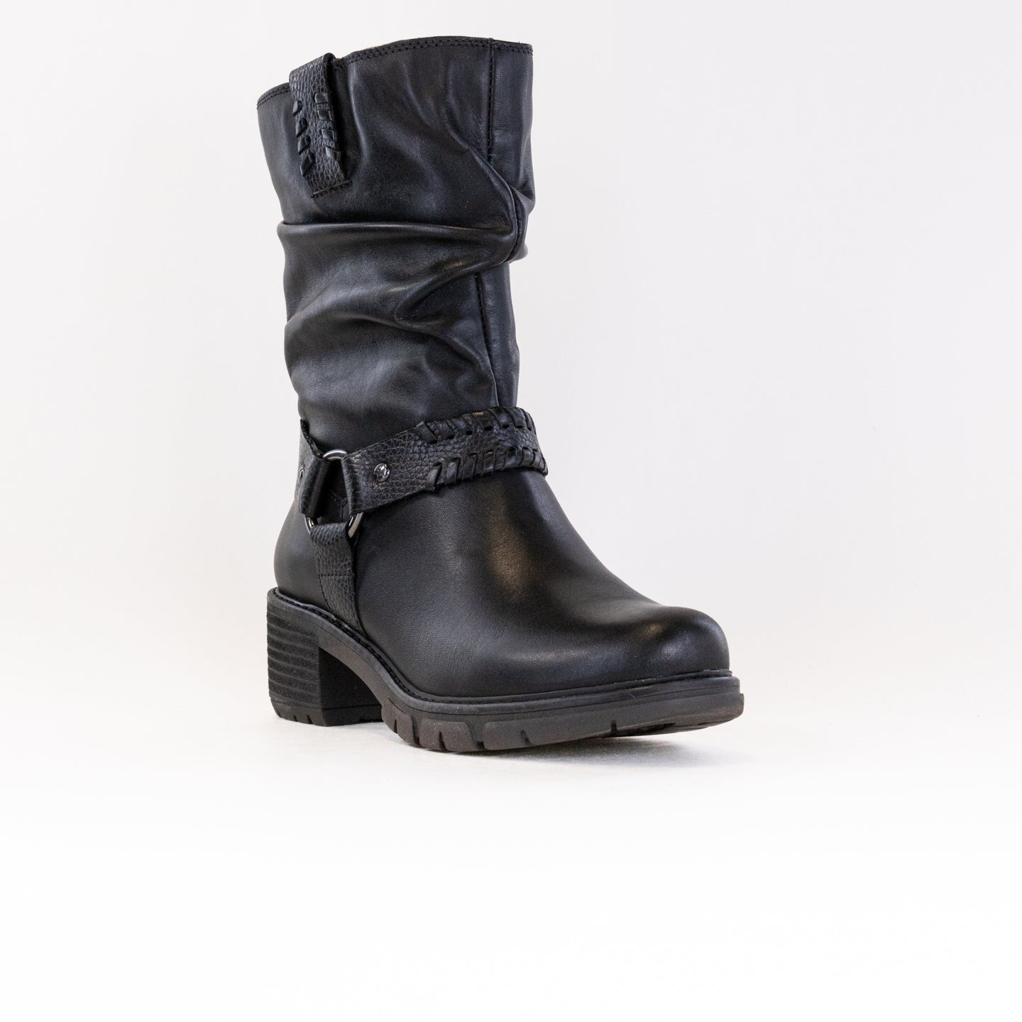 Pikolinos Women's Black Leather Comfortable Tall Ankle Boots - San Sebastion W1T - 9590C1