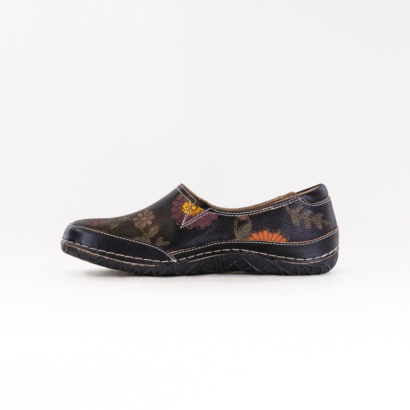 Spring Step L'Artiste Women's Libora-Delite Slip-On Shoes in Black Multi Color