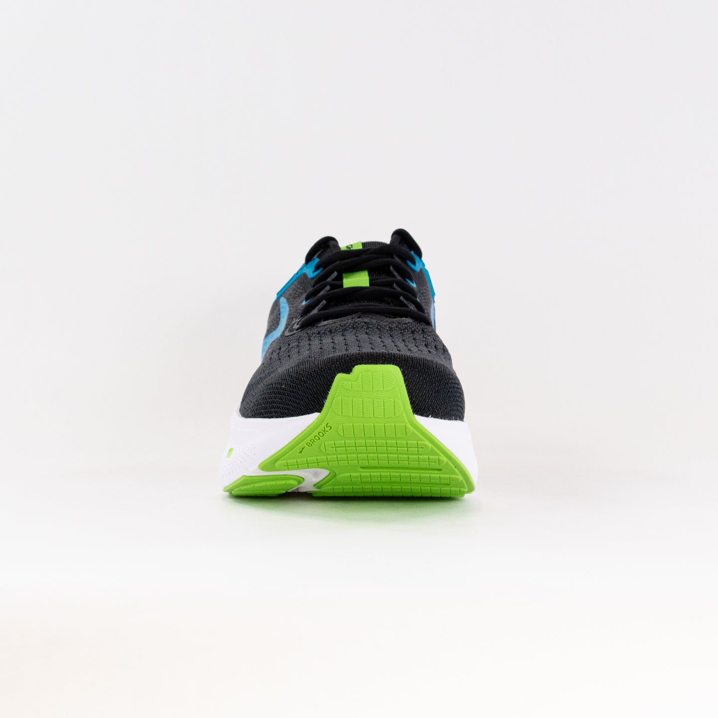 Men's Brooks Ghost Max Running Shoes - Black/Atomic Blue/Jasmine