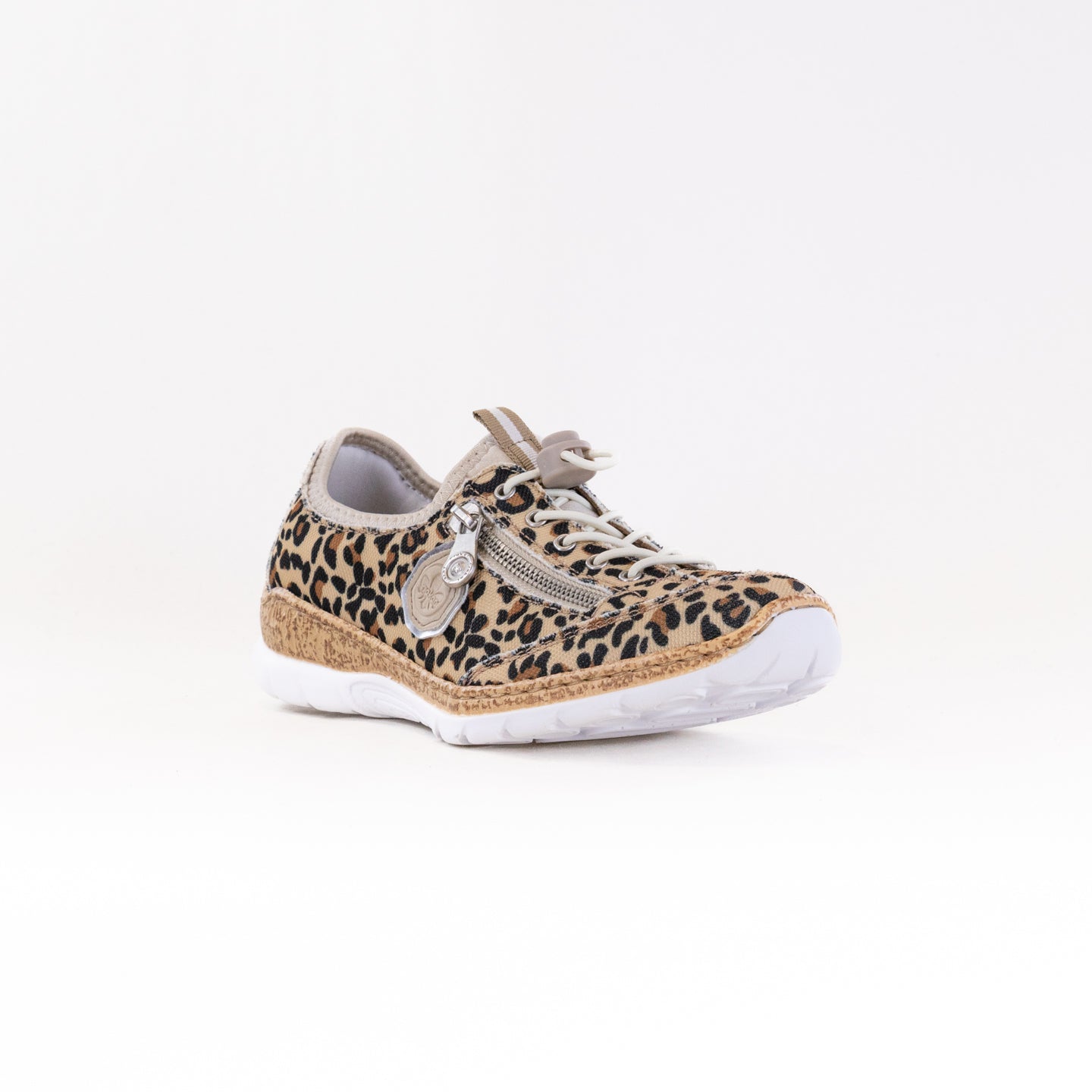 Rieker Women's Nitka N4263 Casual Sneakers with Leopard Print Design