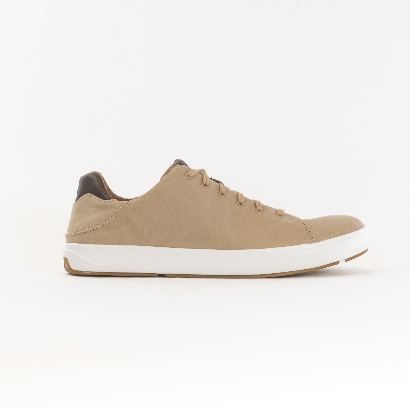 Olukai Men's Lae‘ahi Lī Canvas Sneakers in Khaki for All - Weather