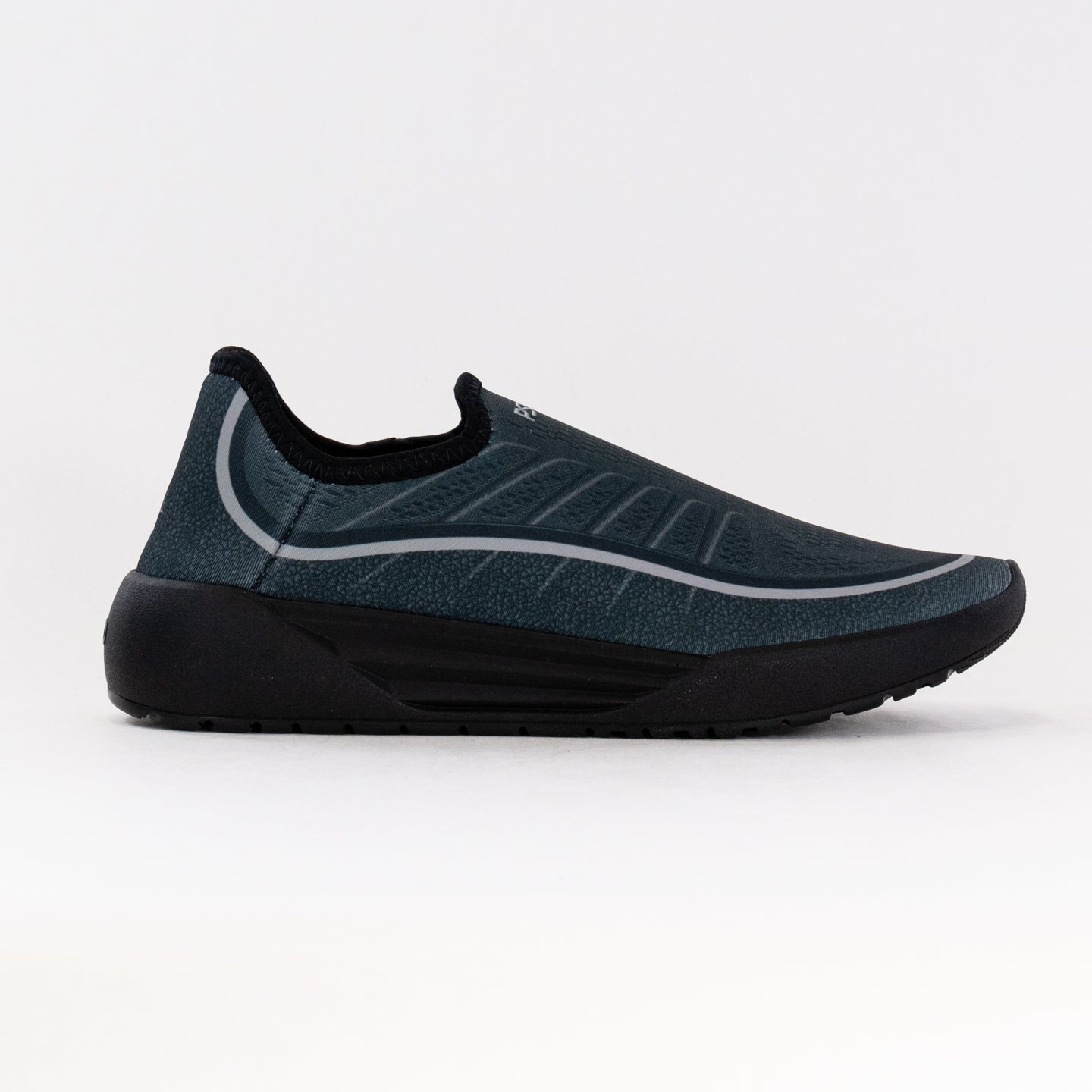 Men's Pseudo Racing Sports Sneakers - Classic Black