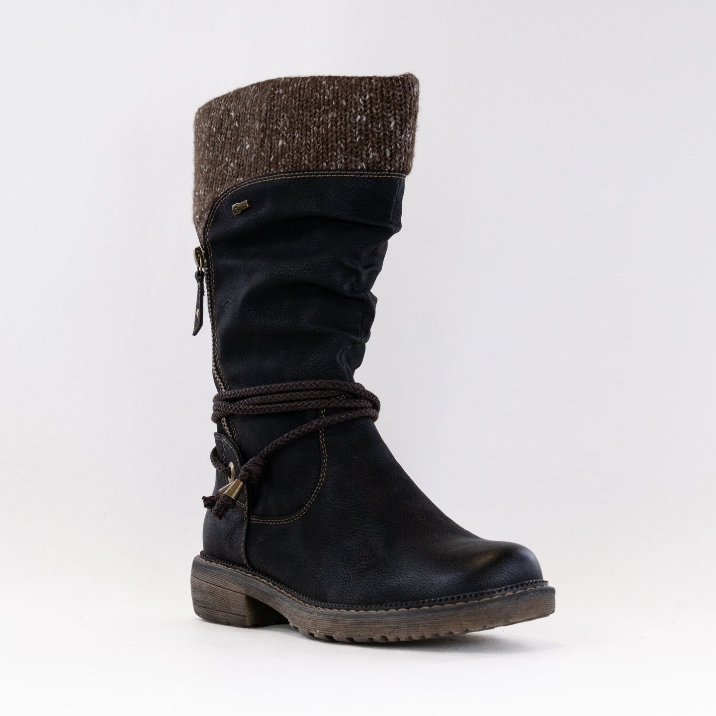 Women's Spring Step Acaphine Pull - on Water - Resistant Boots in Classic Black