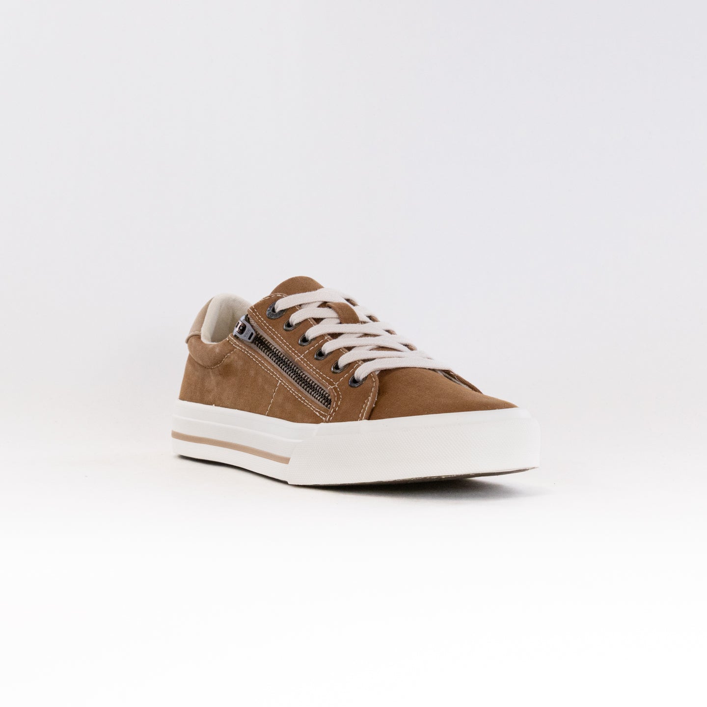 Women's Taos Z Soul Canvas Sneakers in Golden Tan/Tan Distressed