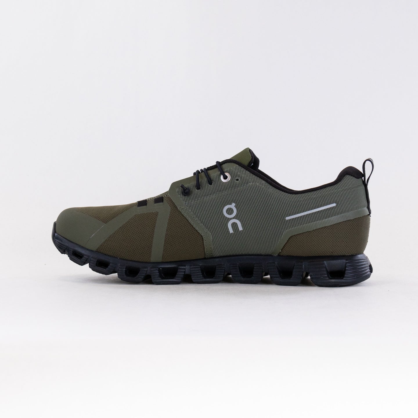 Men's Olive Black On Cloud 5 Waterproof Running Shoes with Sustainable Design