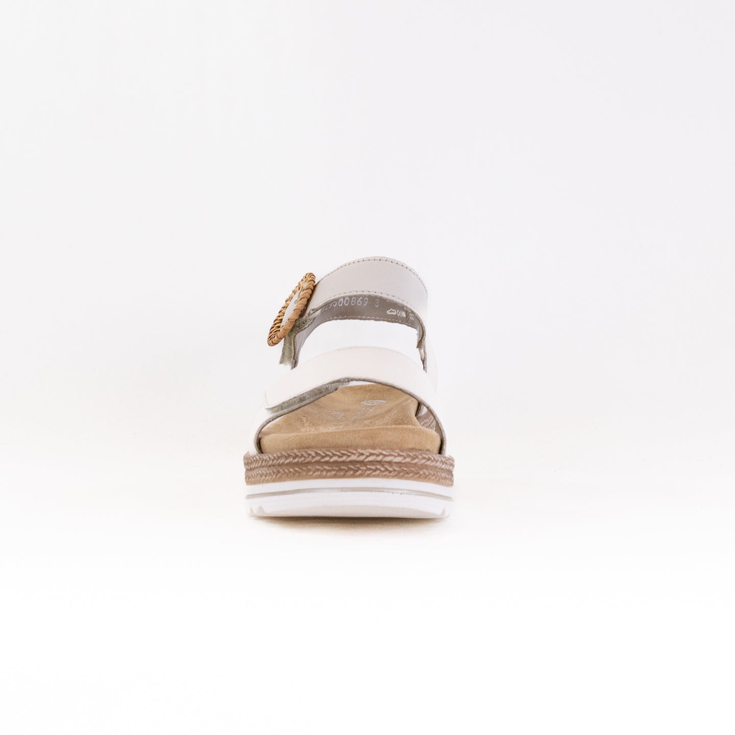 Beige Women's Remonte Jocelyn D0Q52 Smooth Leather Strap Sandals