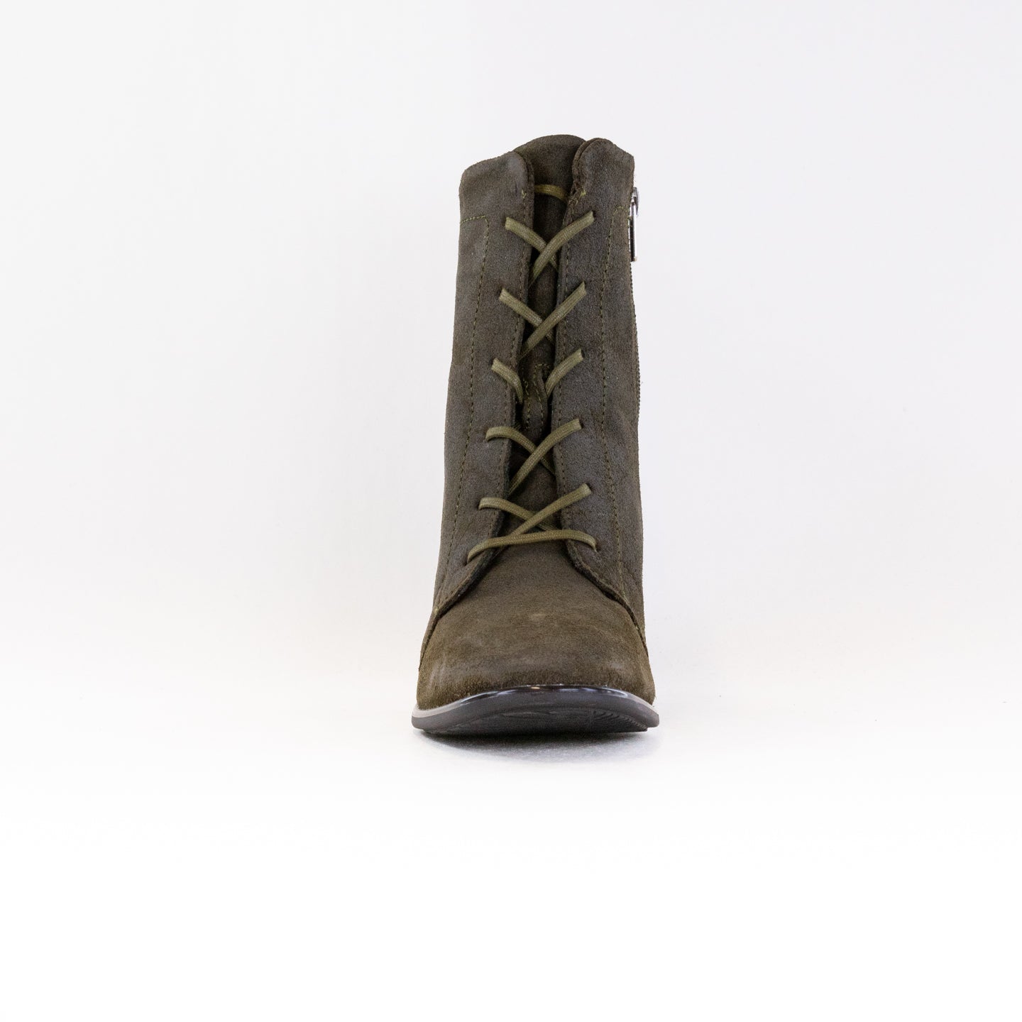 Naot Women's Majesty Mid - Calf Boots in Olive - Oily Suede Material