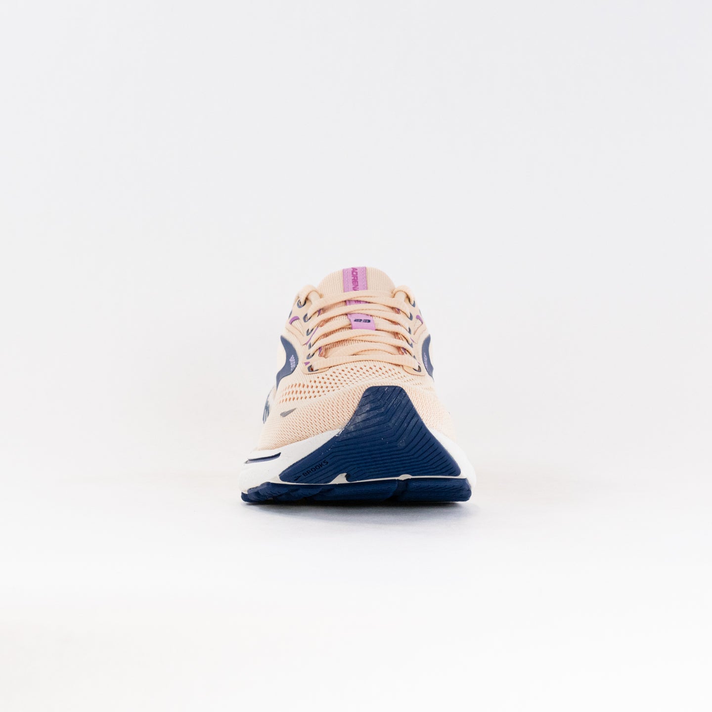 Women's Brooks Adrenaline GTS 23 Running Shoes in Apricot, Estate Blue, and Orchid Colors