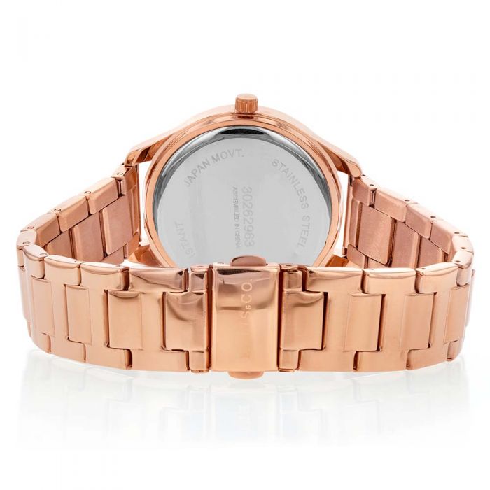 Ellis & Co Eva Glitz Rose Gold Plated Women's Fashion Watch
