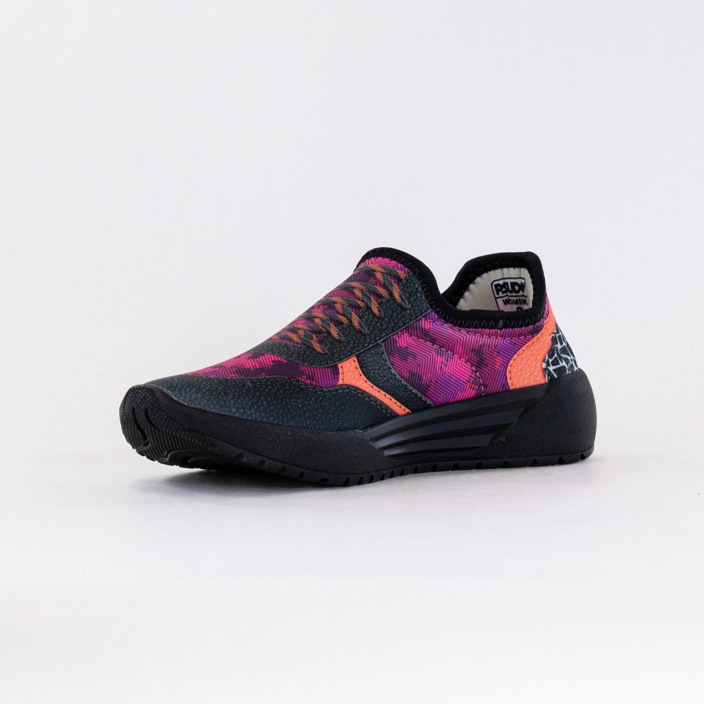 Pink Camo/Crackle Women's Lightweight PSUDO Court Sneakers