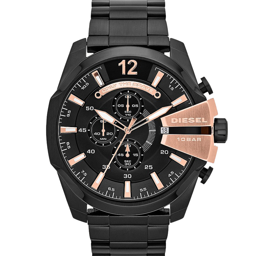 Diesel Men's DZ4309 Mega Chief Black Chronograph Watch