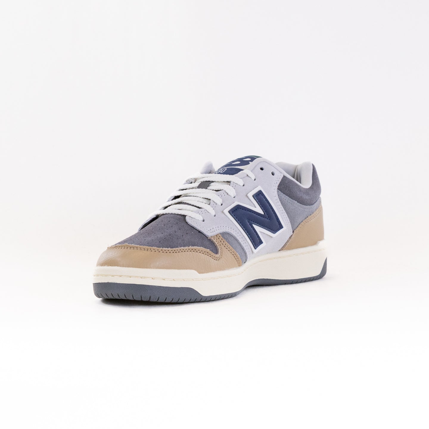 Men's New Balance 480 Running Shoes in Castlerock and Brown Color Scheme