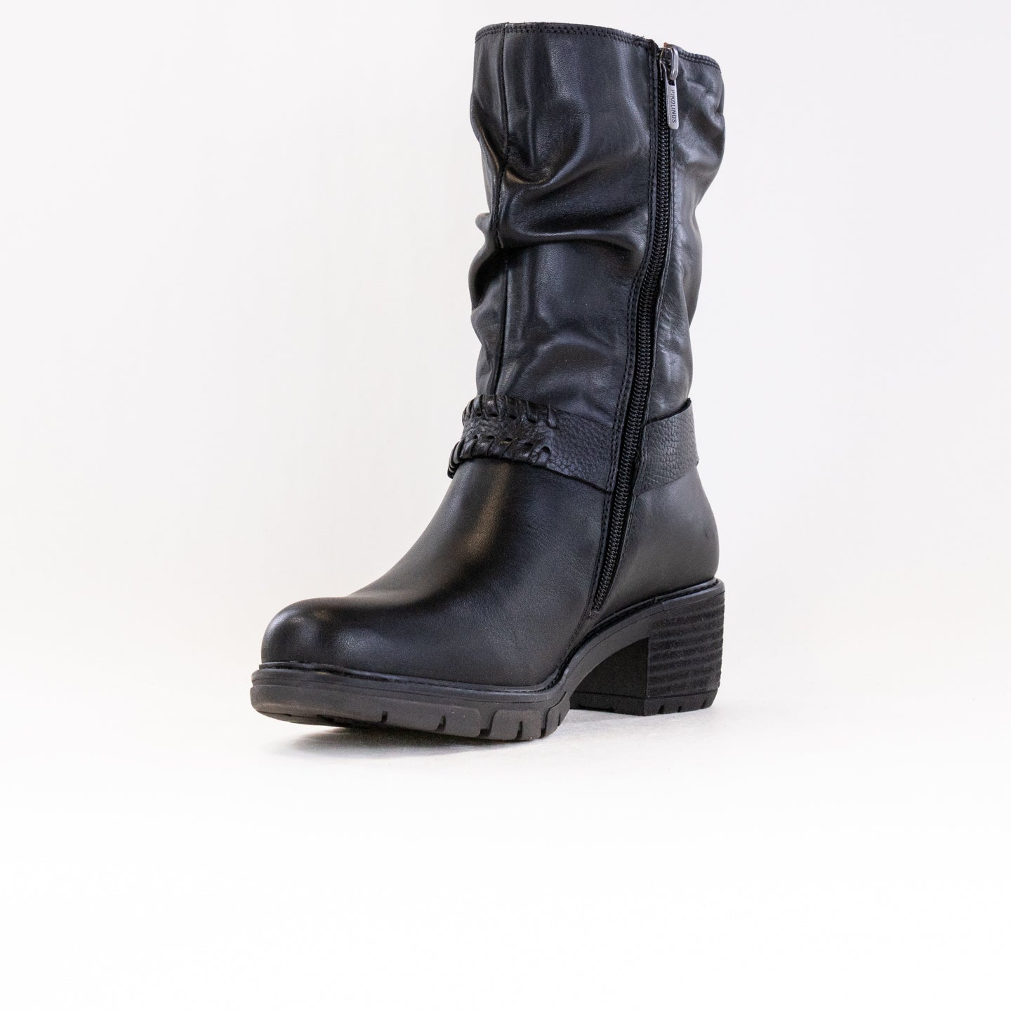 Pikolinos Women's Black Leather Comfortable Tall Ankle Boots - San Sebastion W1T - 9590C1