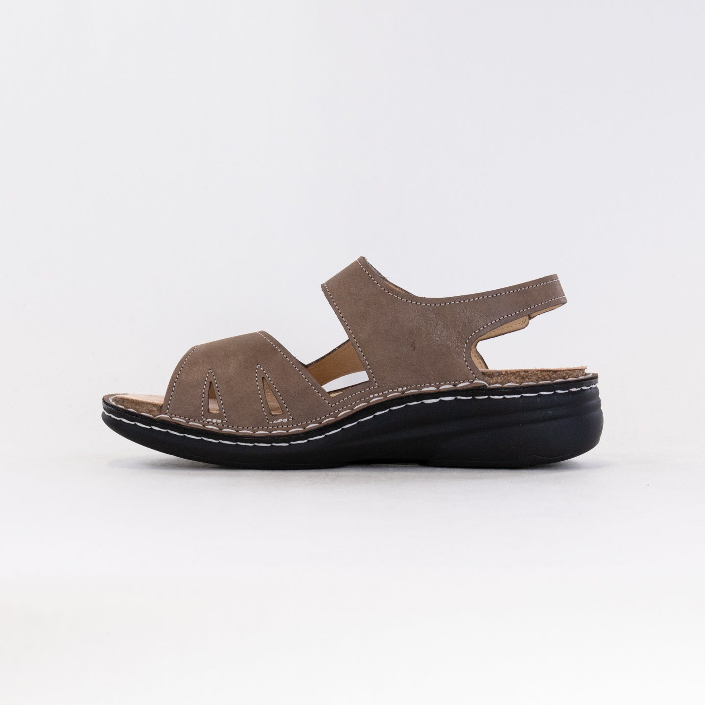 Women's Finn Comfort Barbuda Casual Sandals in Gravel Color