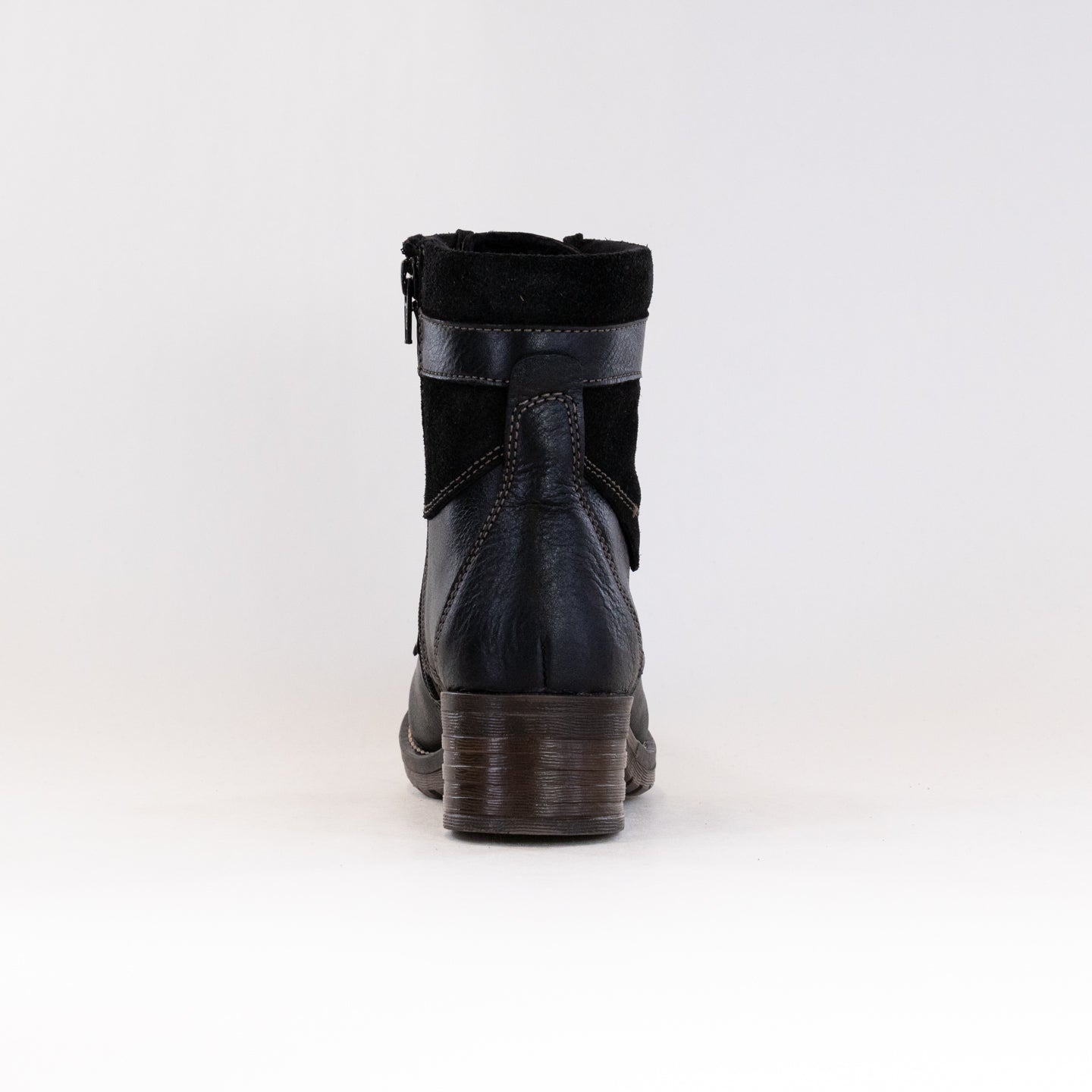 Dromedaris Women's Black Kara Wide Suede Ankle Boots
