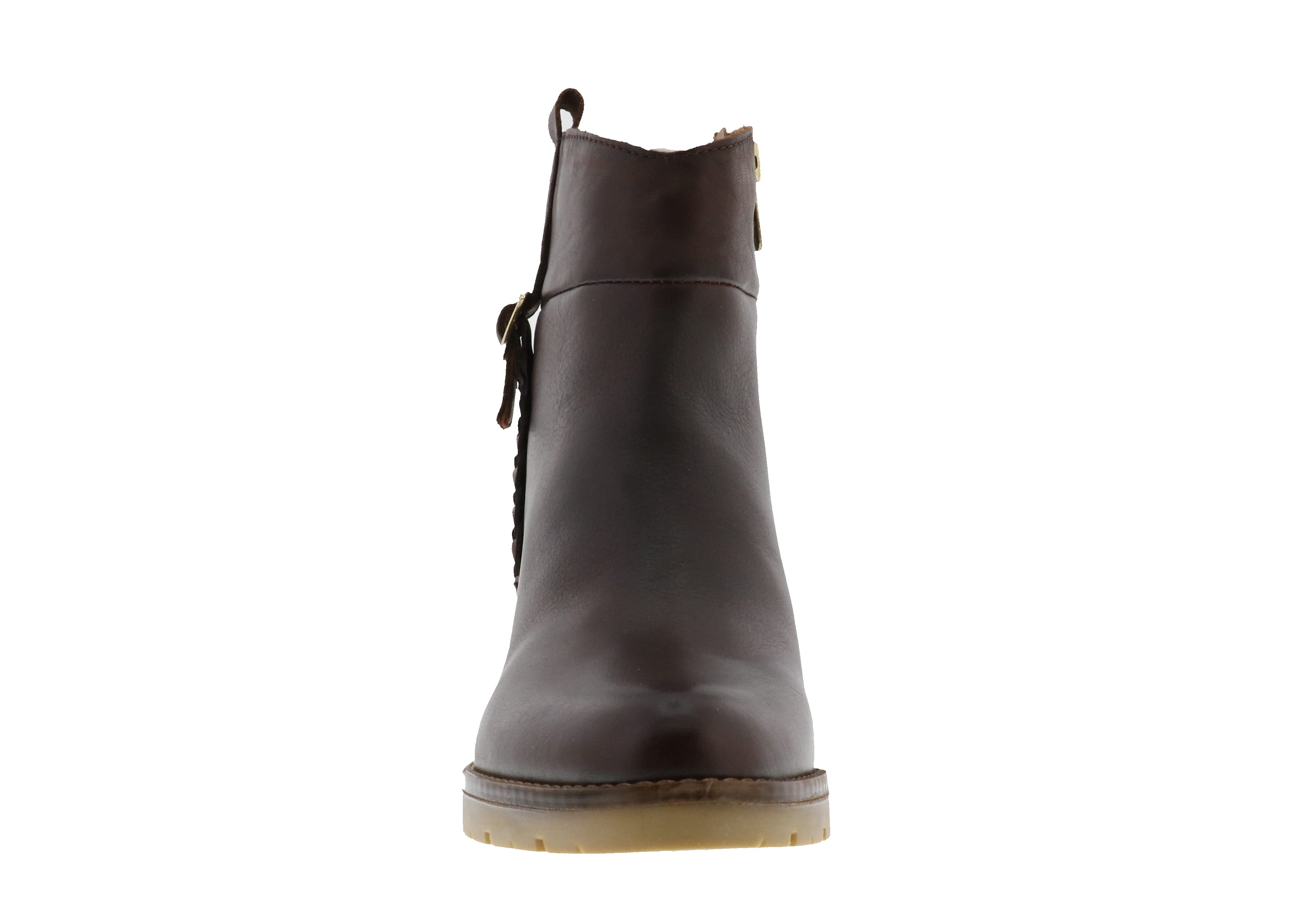 Pikolinos Women's Caoba Hand - Brushed Leather Ankle Boots with Non - slip Sole