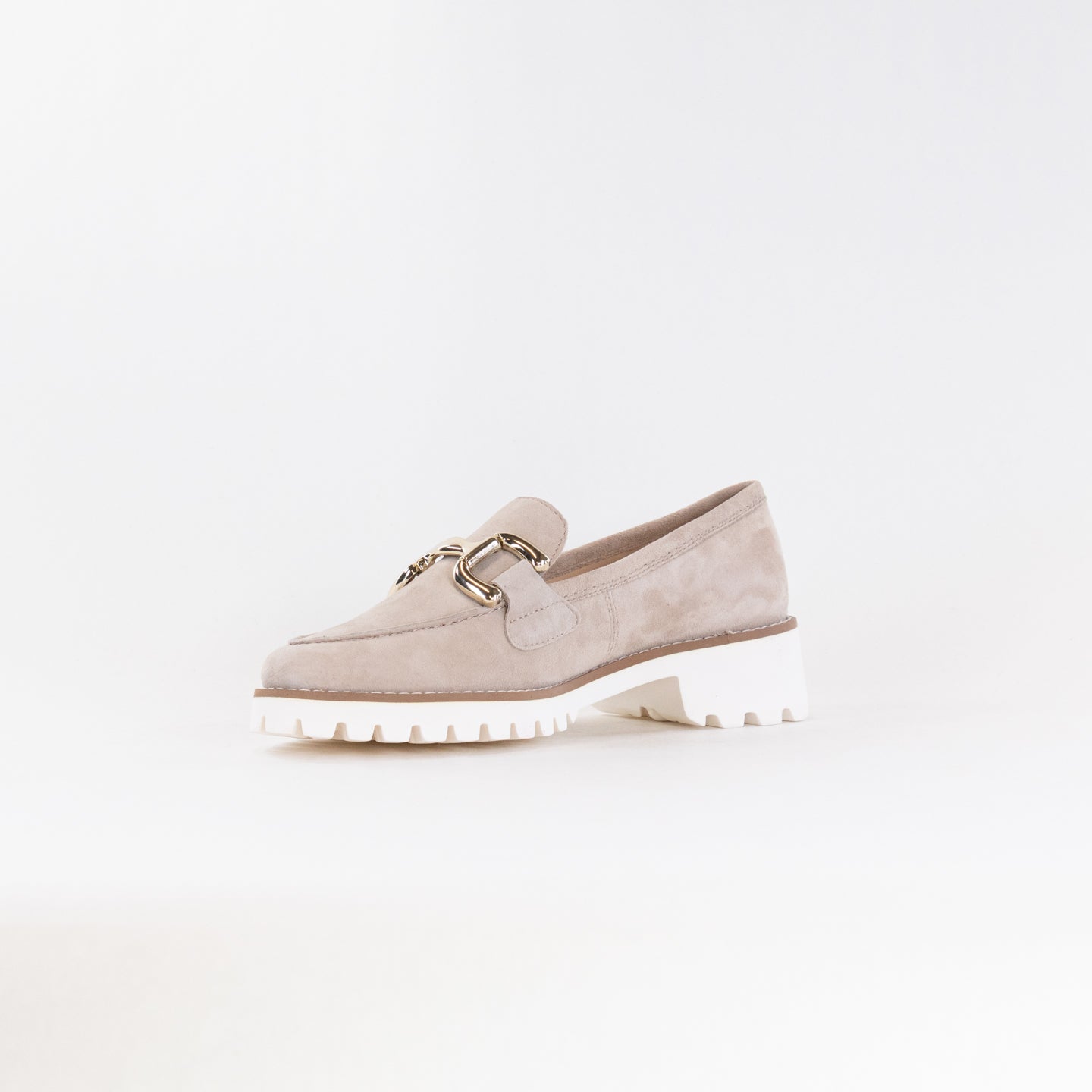 Women's Sand-colored Ara Kent Kiana Buckle Fashionable Loafers