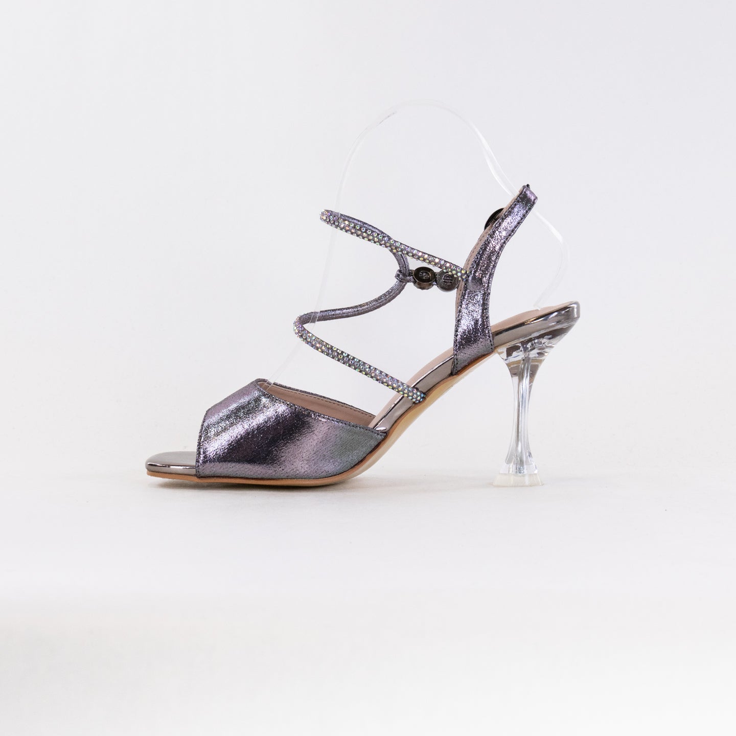 Stylish Women's Patrizia Tioanna Pewter Sandals - Elegant Open - Toe Back Strap Pumps