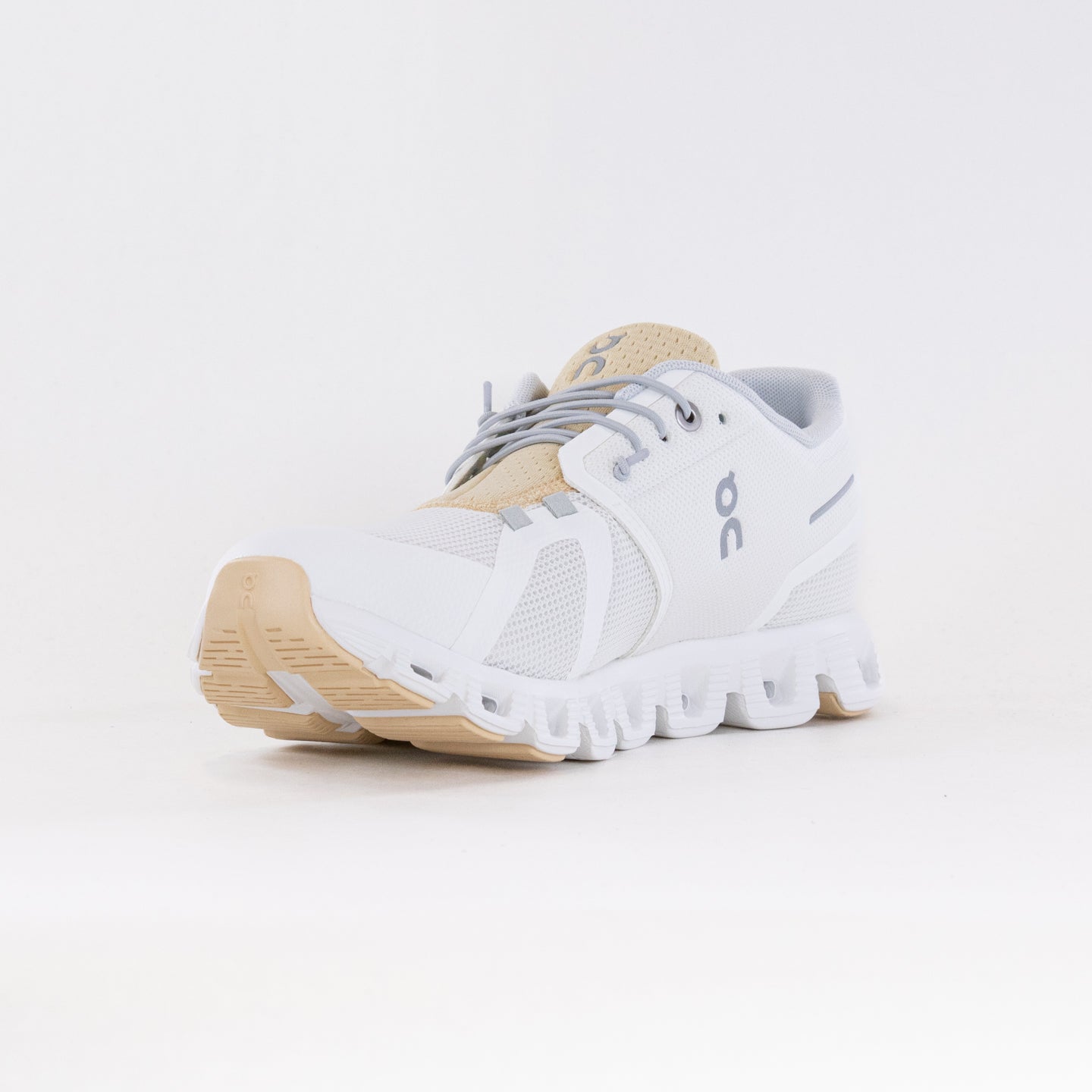 Men's On Cloud 5 Push Running Shoes - Ivory/Savannah, Comfort & Stability