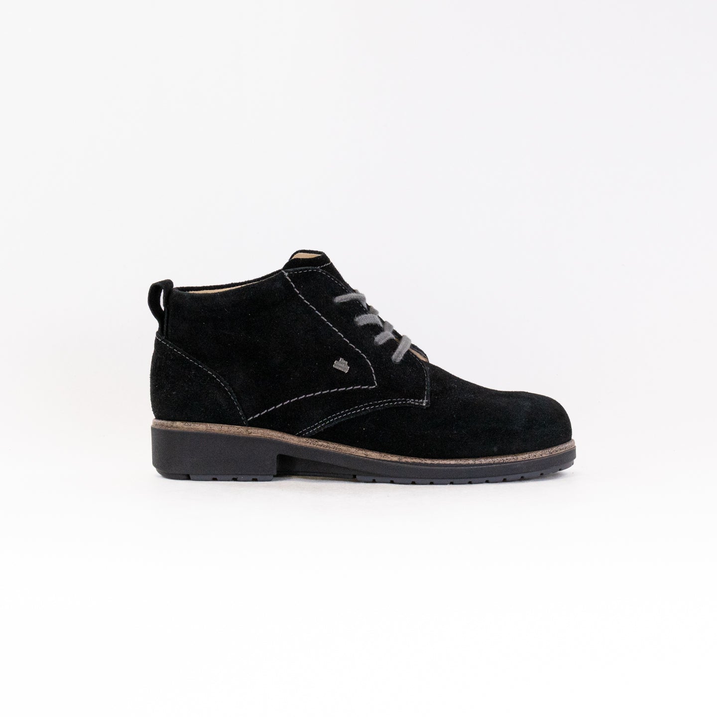 Women's Finn Comfort Cranston Black Suede Casual Lace-up Shoes