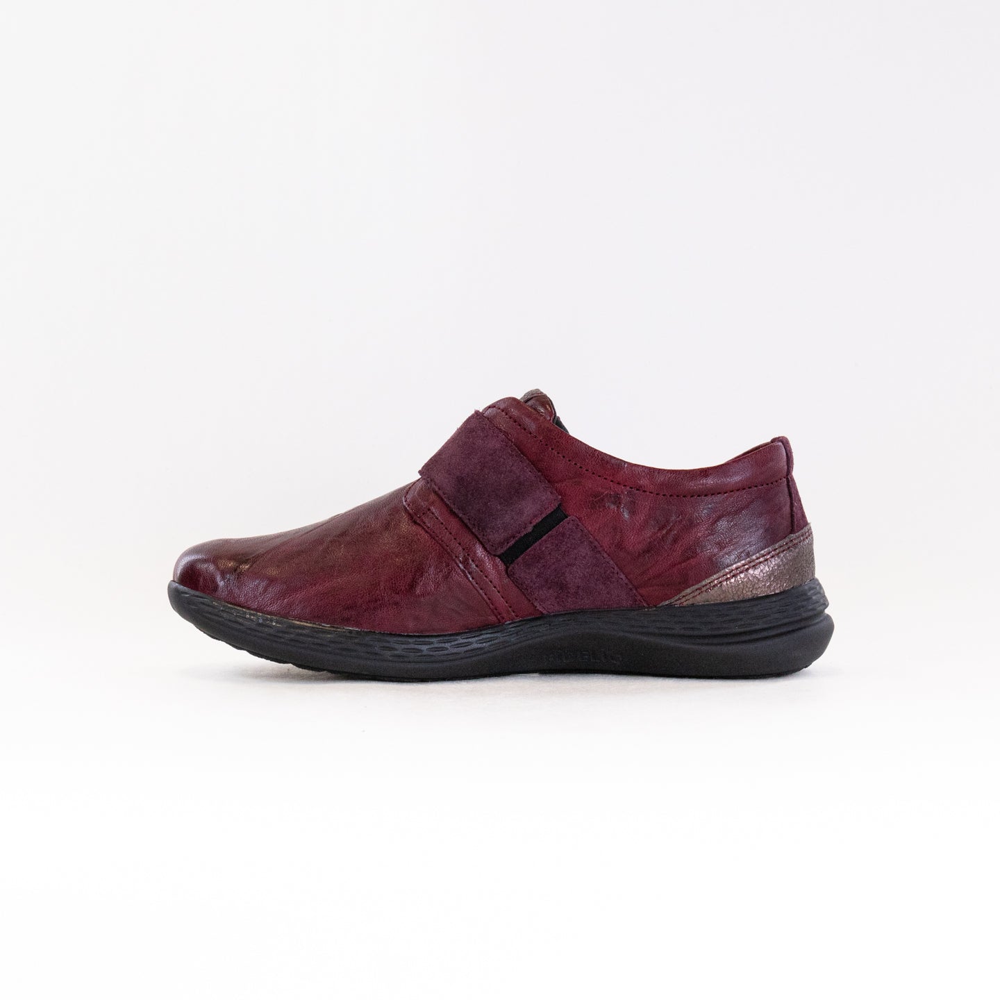 Fidelio Women's Fashionable Wine Leather Mules and Sandals