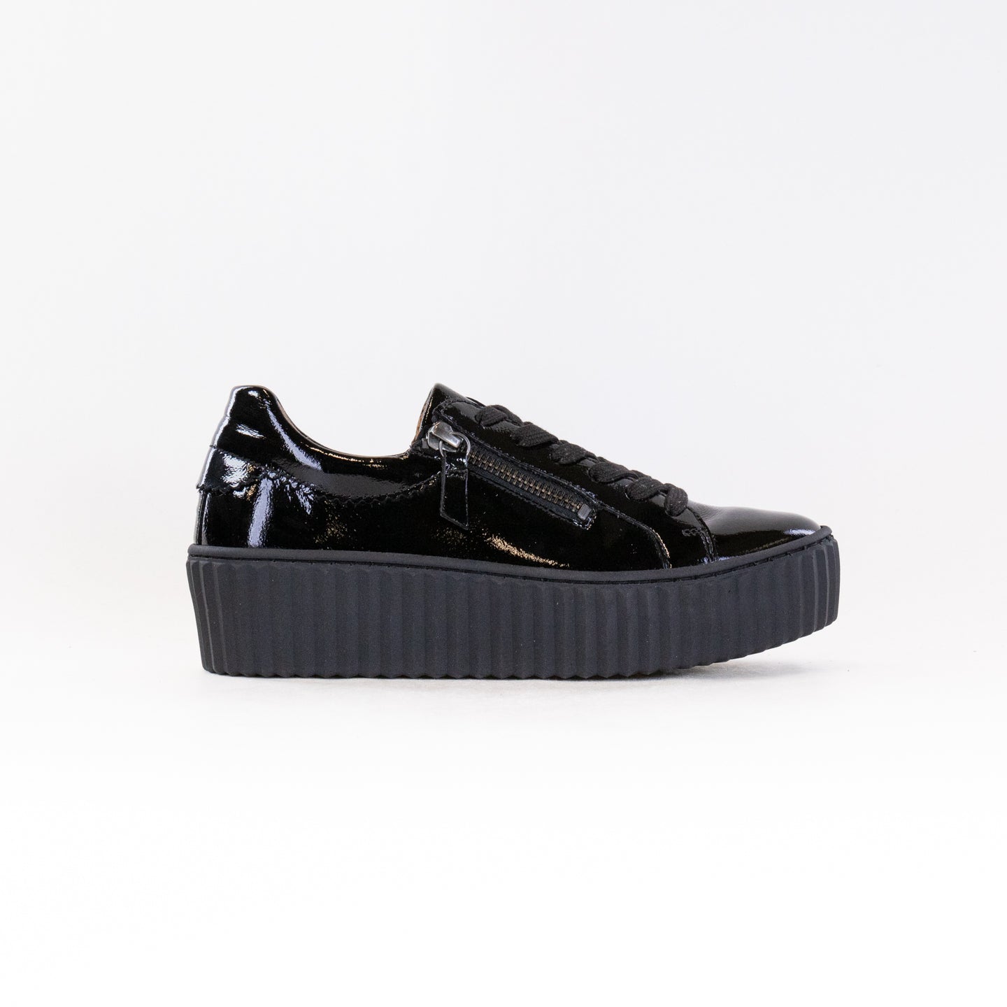 Gabor Women's Black Patent 53.200.97 Lightweight Sneakers