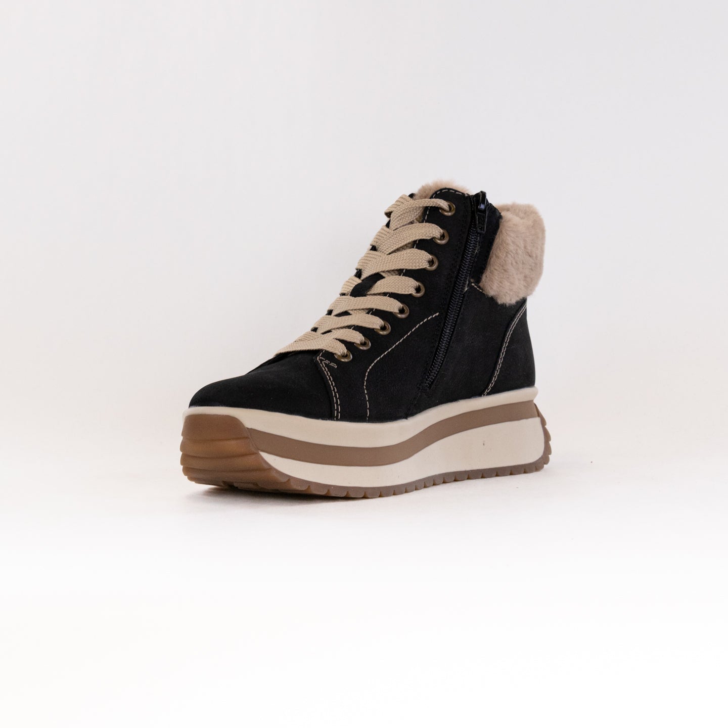 Rieker Women's W0961-01 Black Suede Leather R-EVOLUTION Boots