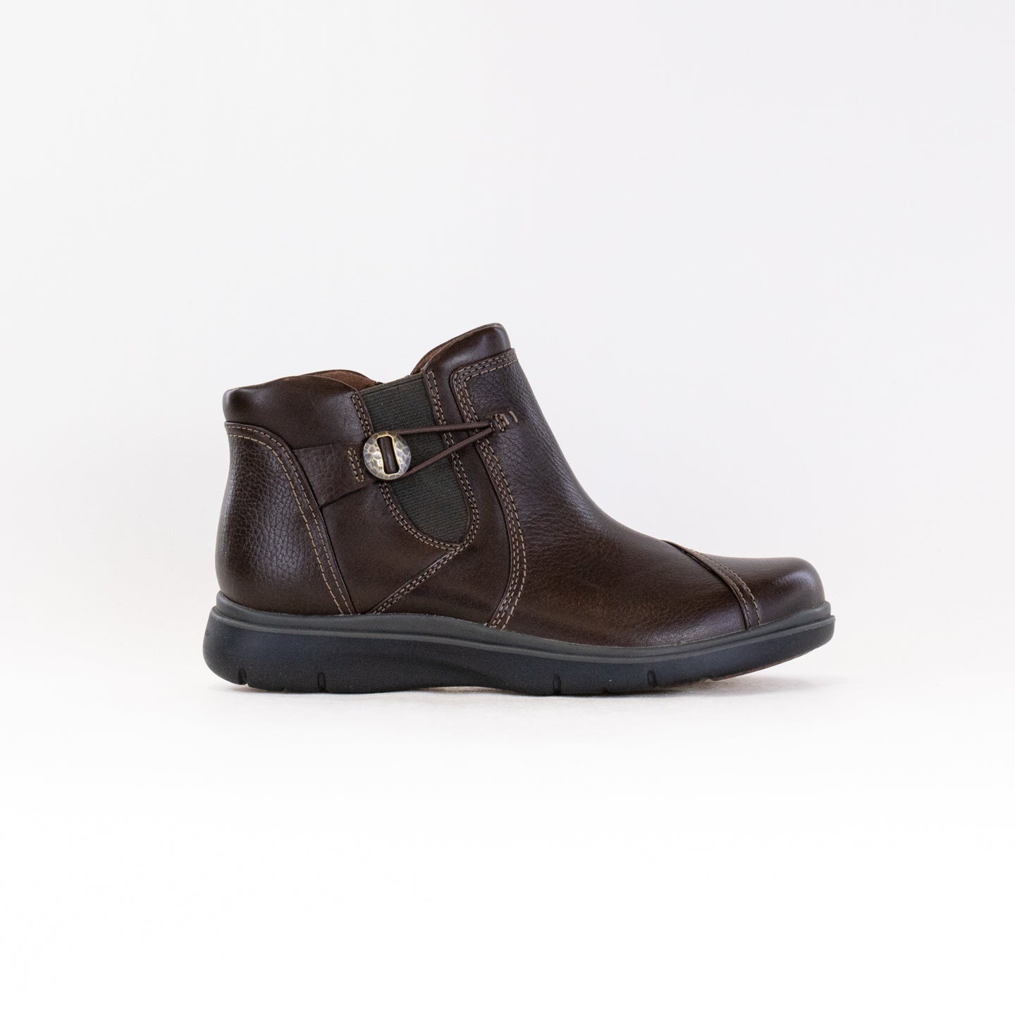 Clarks Women's Dark Brown Leather Certina Joy Heritage Boots
