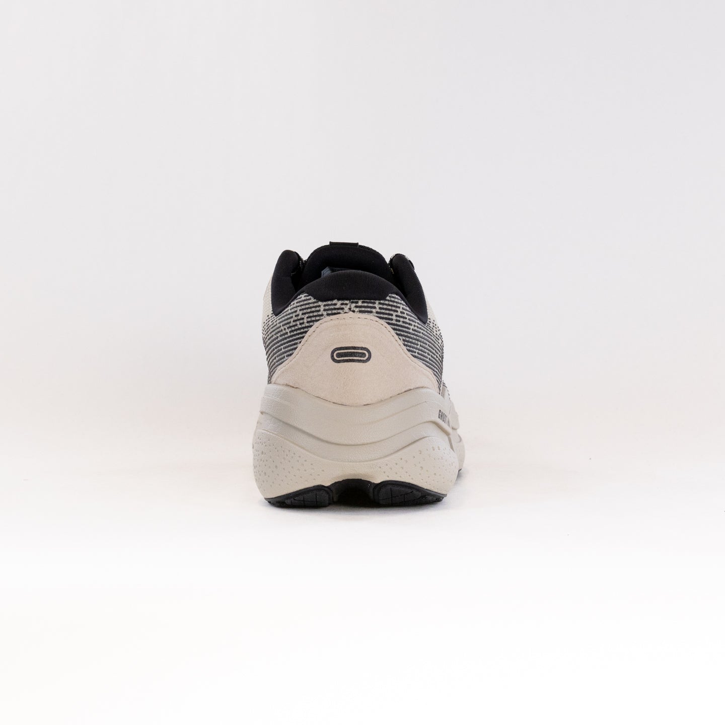 Men's Brooks Ghost Max 2 Road-Running Shoes in Pelican/Black