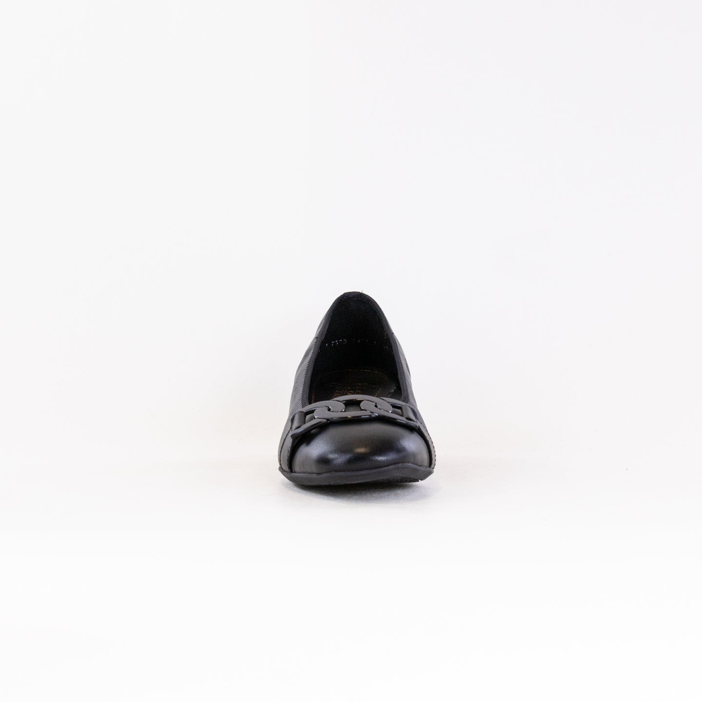 ARA Women's Elegant Black Leather Gallant Pumps