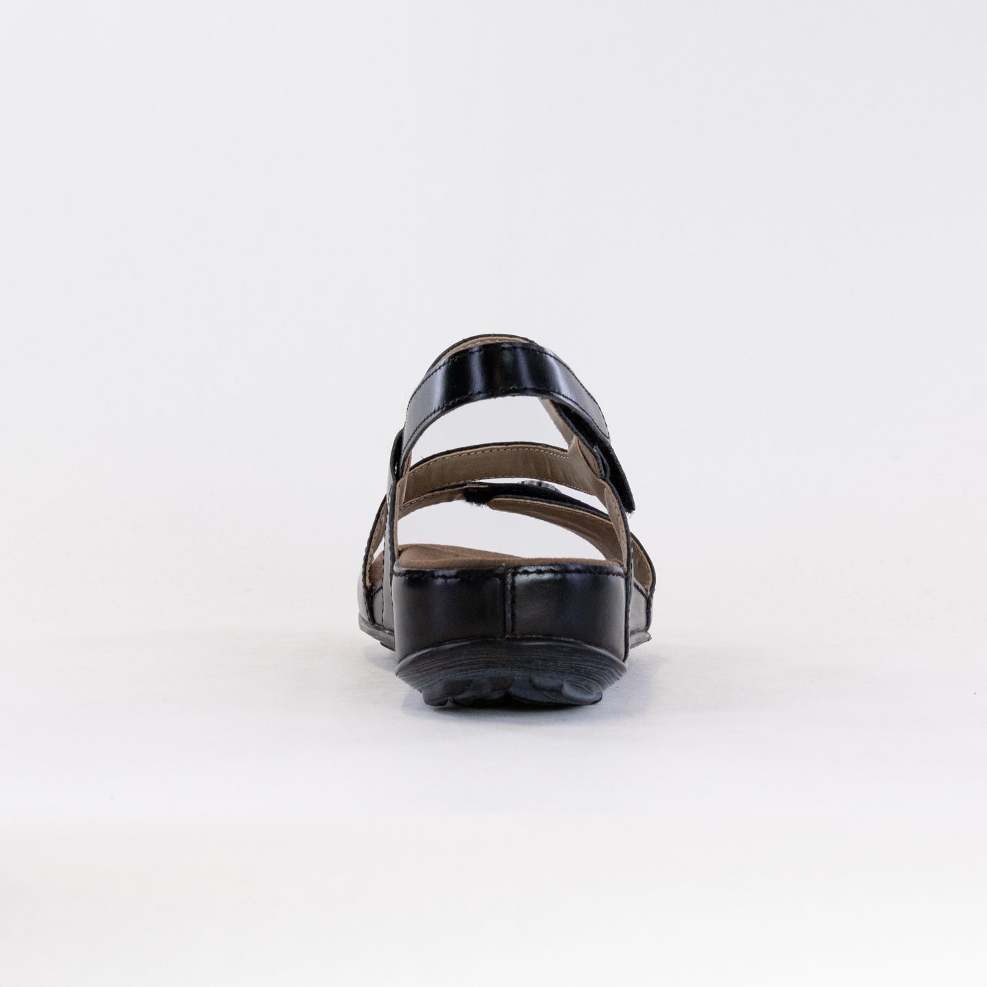 Women's Black Romika Fidschi 54 Sandals with Adjustable Straps