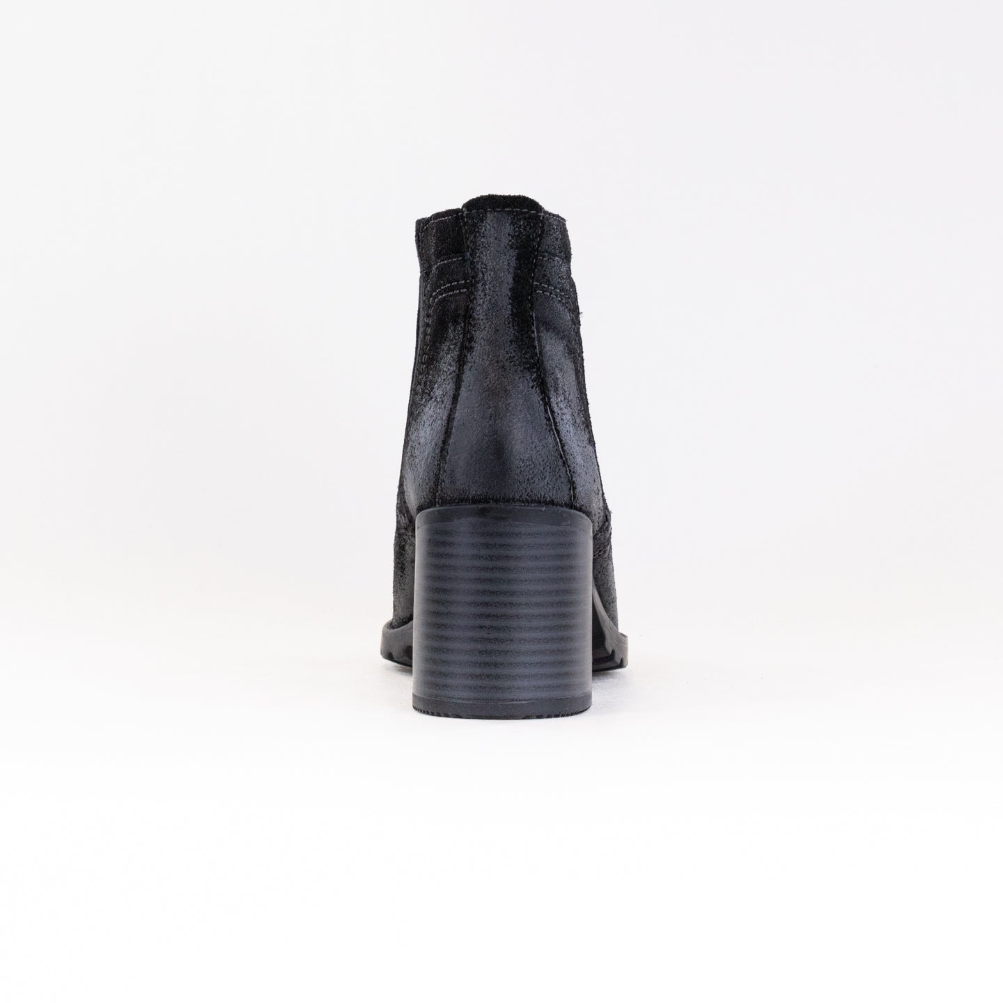 Black Women's Clarks Leda Up Chelsea Boots with Stacked Heel