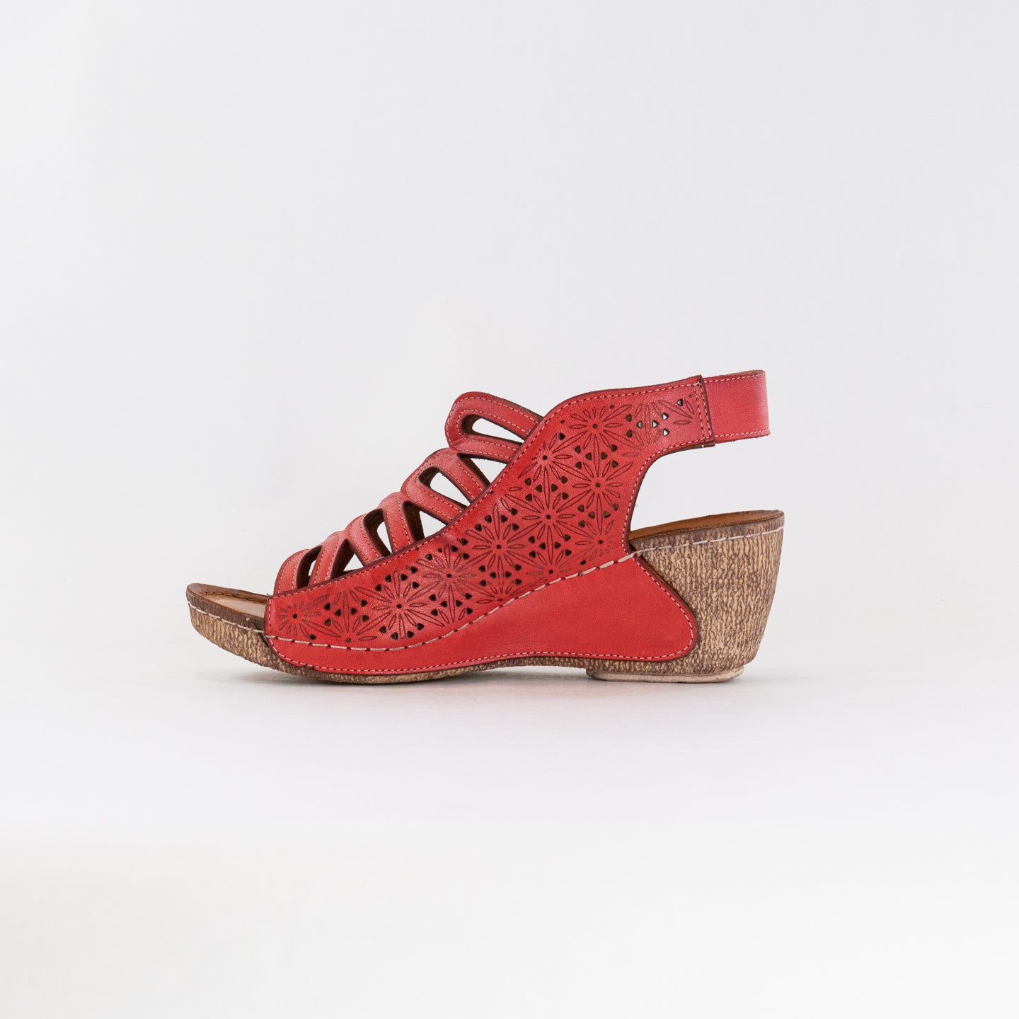 Spring Step Women's Red Inocencia Premium Leather Sandals