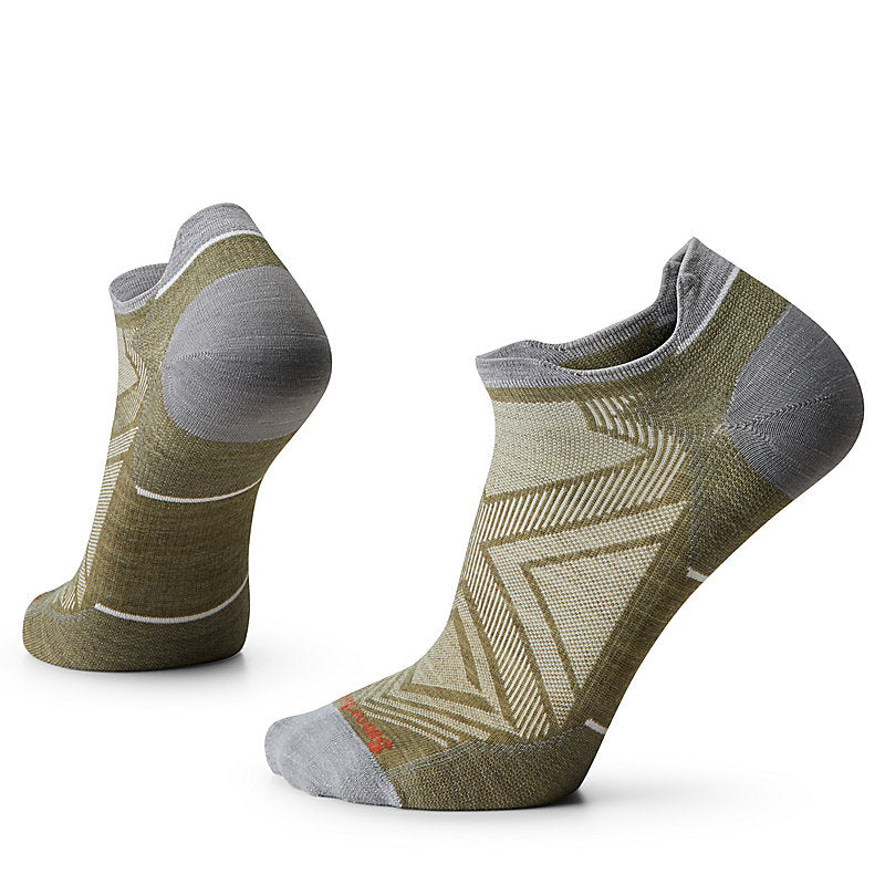 Unisex Smartwool Zero Cushion Low Ankle Running Socks in Winter Moss Color