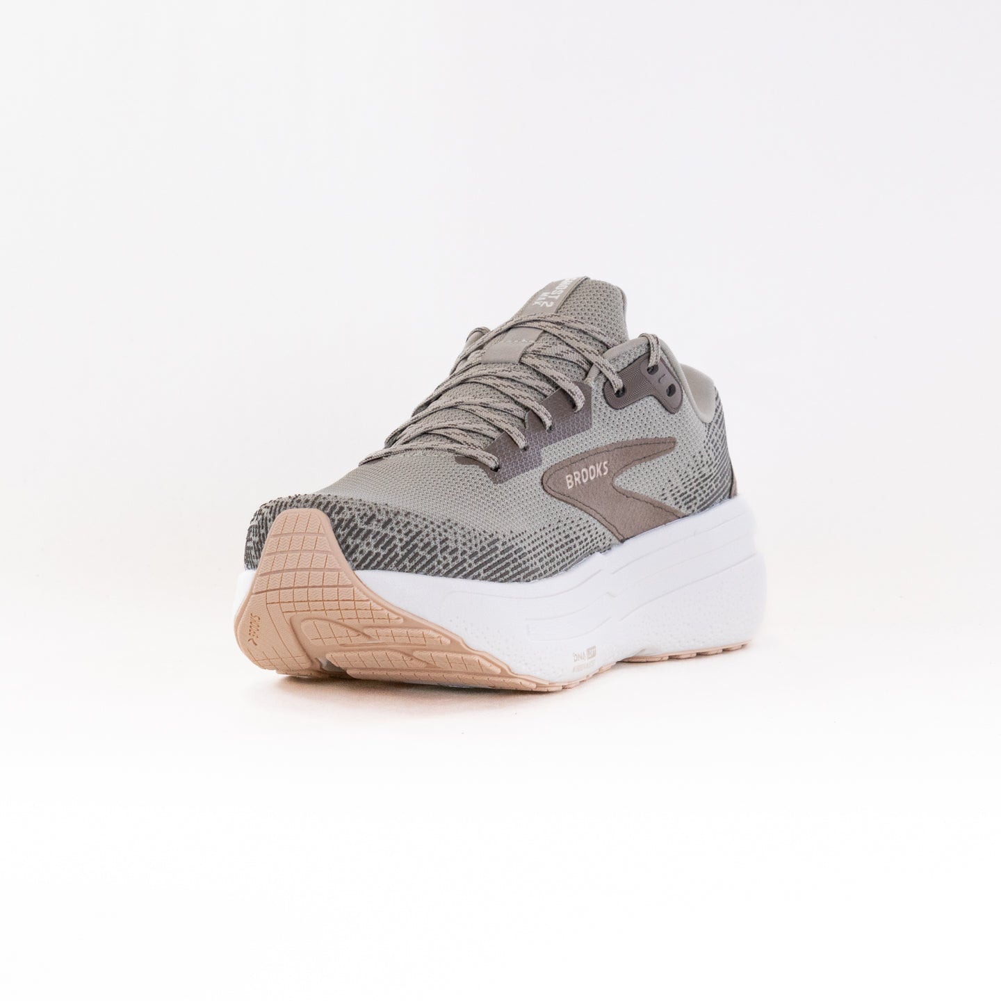 Men's Brooks Ghost Max 2 Road Running Shoes - London Fog/Falcon/Coconut