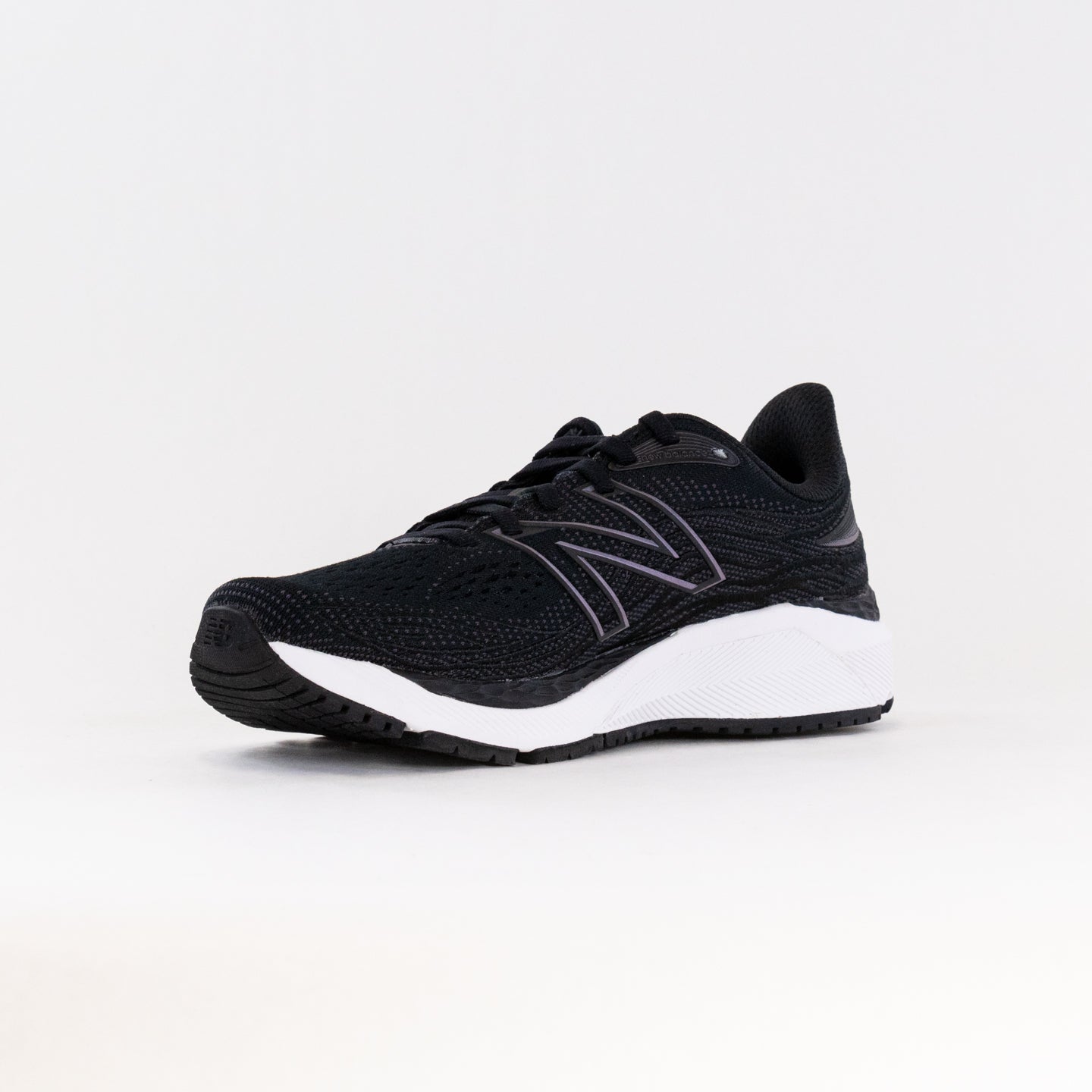 Women's New Balance 860V12 Running Shoes - Stylish Black/White