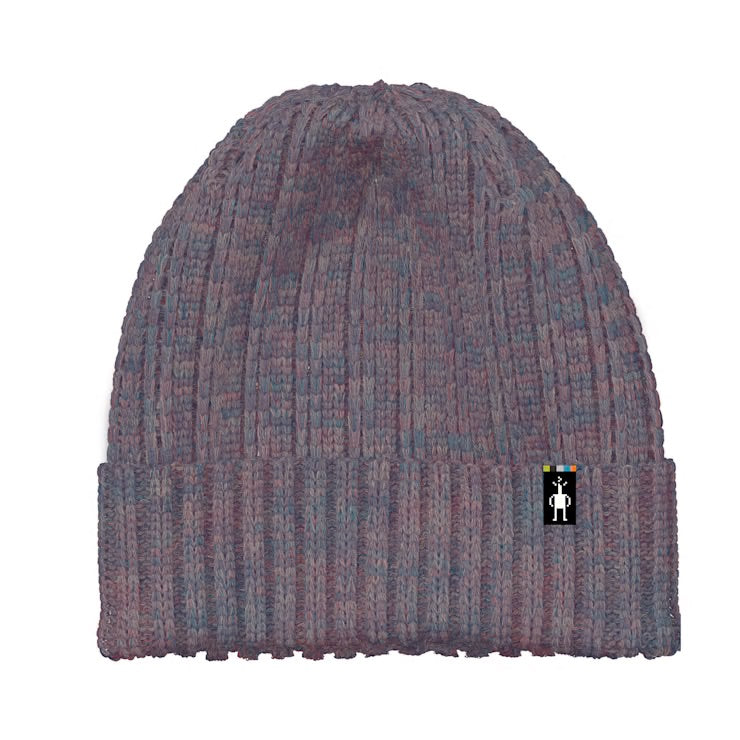 Smartwool Chalk Violet Heather Heavy Rib Knit Comfortable Hat