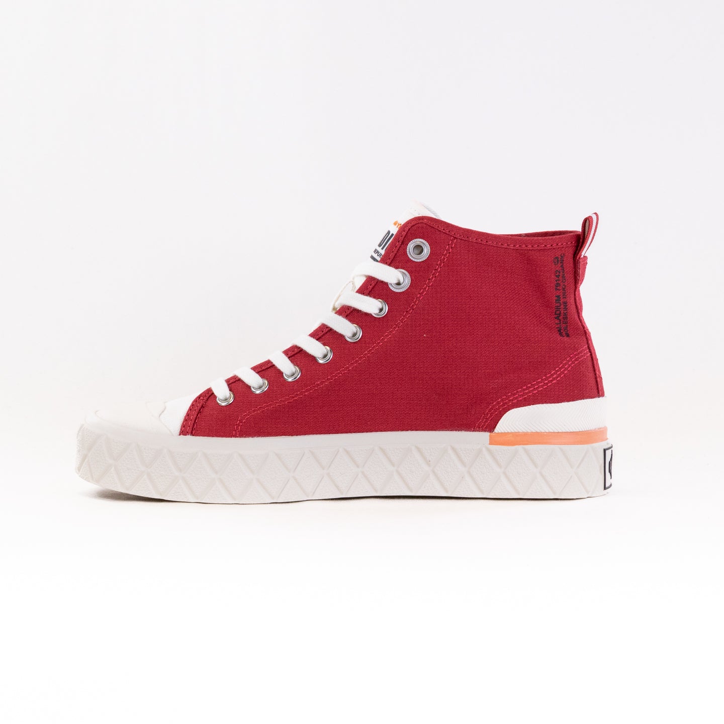 Women's Palladium Palla Ace Organic Chukka Shoes in Chili Pepper Color