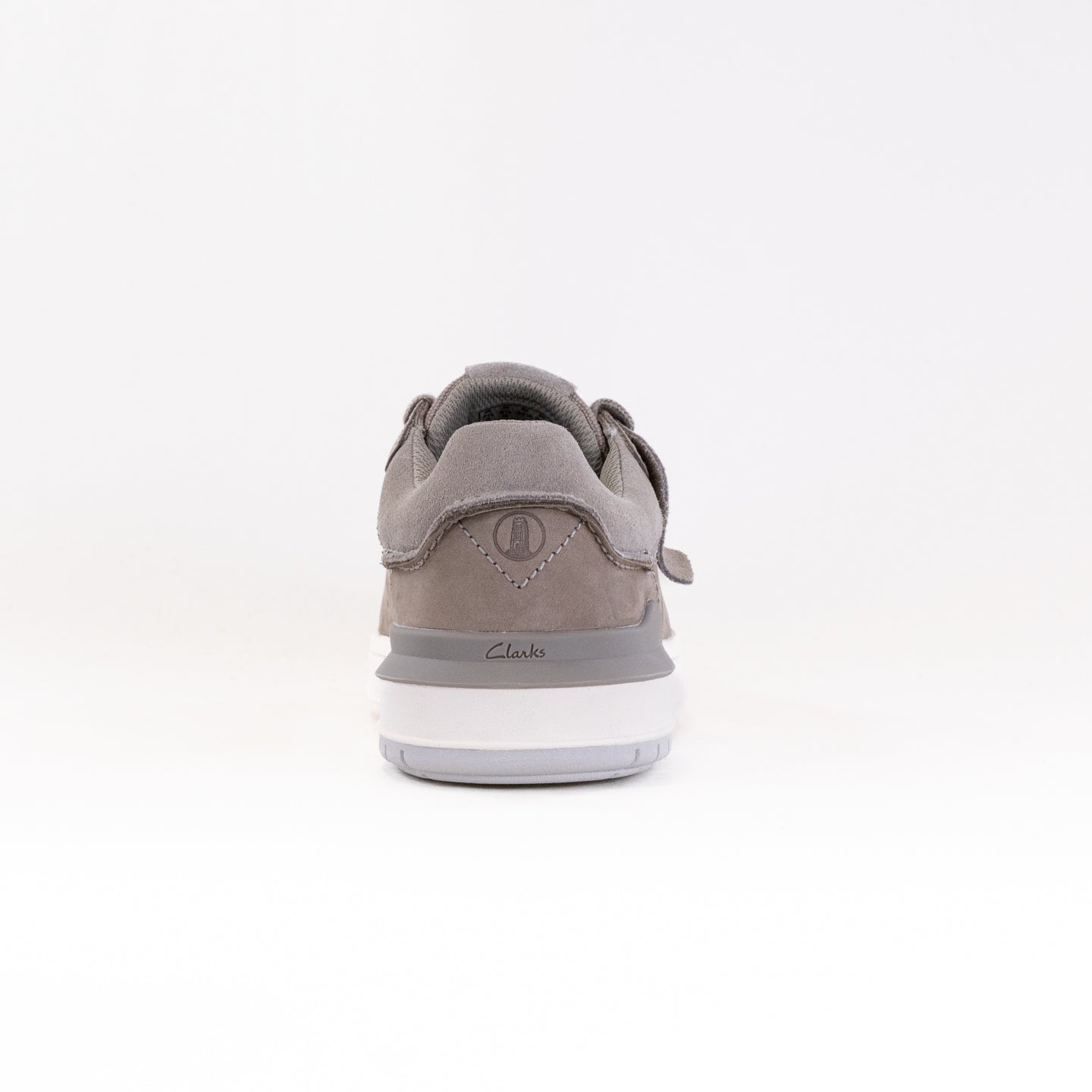 Men's Grey Nubuck Clarks Courtlite 2 Run Retro Comfortable Sneakers